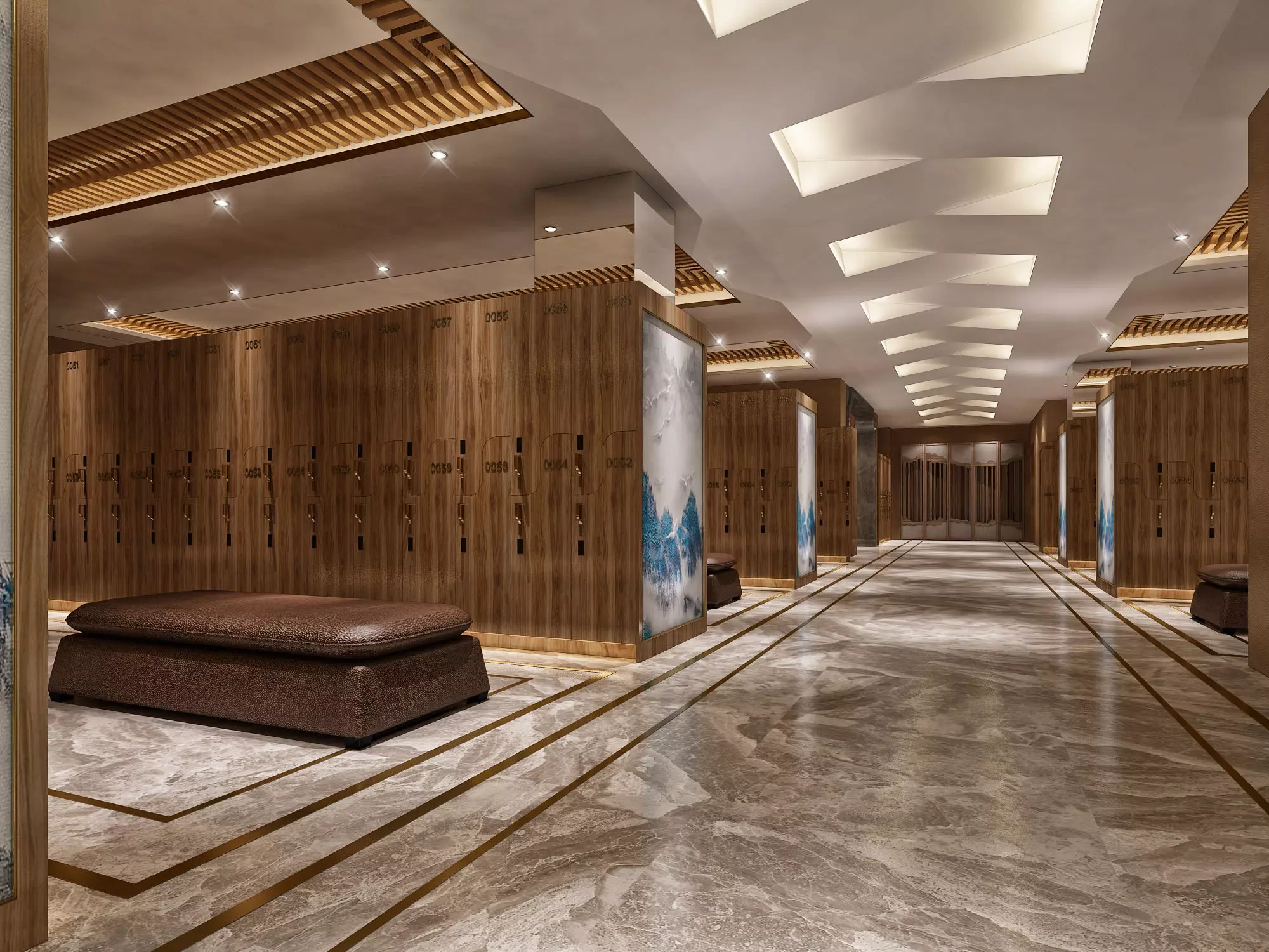 Locker room 3D model