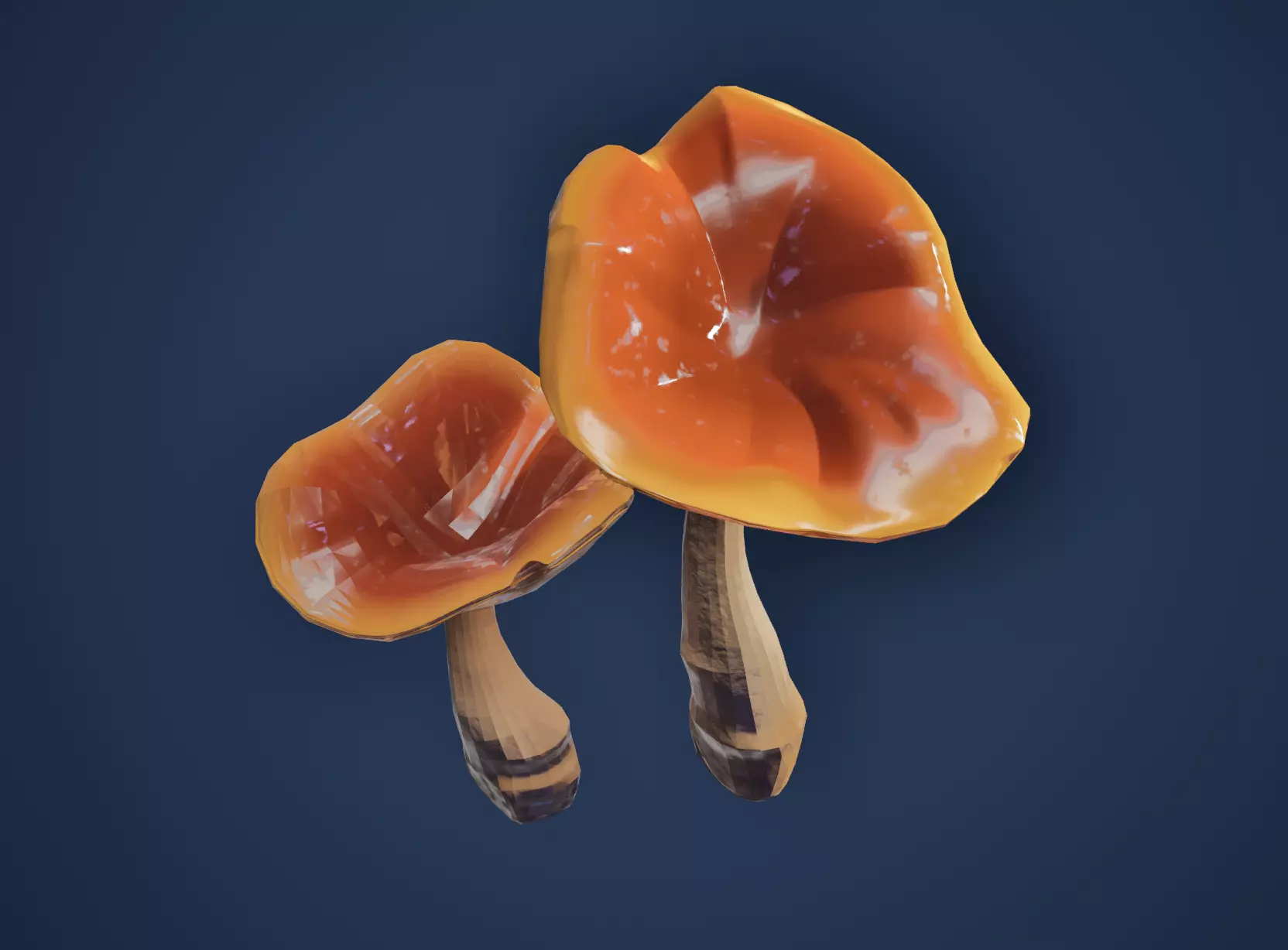 Game-Ready Stylized Fantasy Mushrooms Low-poly 3D model_10