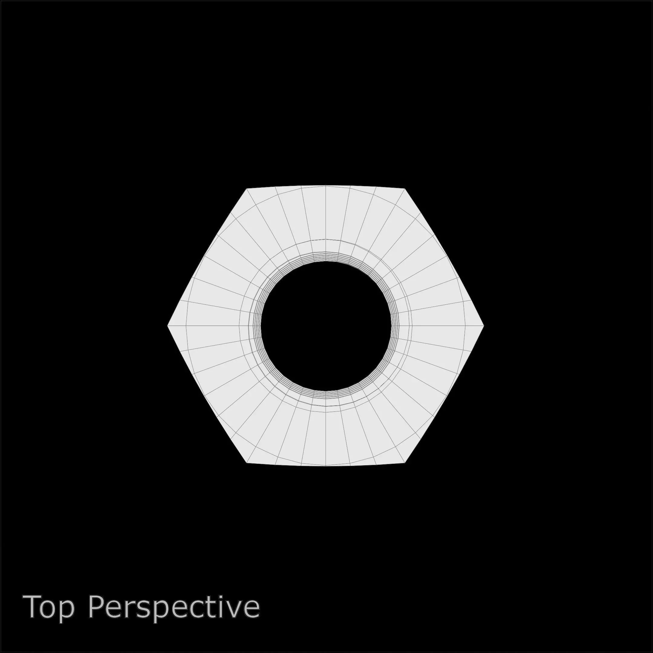 Steel Stained M8 Hex Nut with PBR 4K Textures 3D model_11