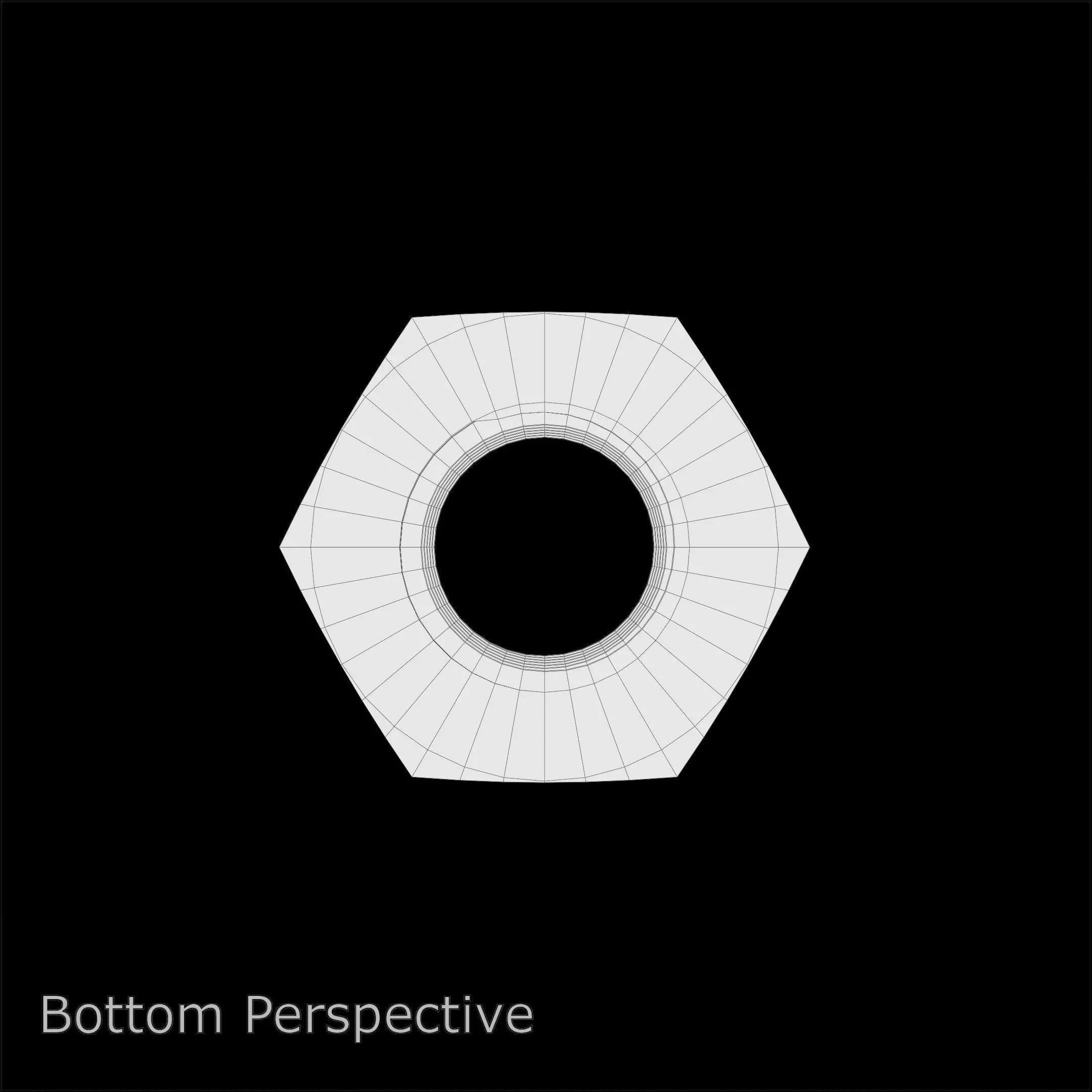 Steel Stained M8 Hex Nut with PBR 4K Textures 3D model_10