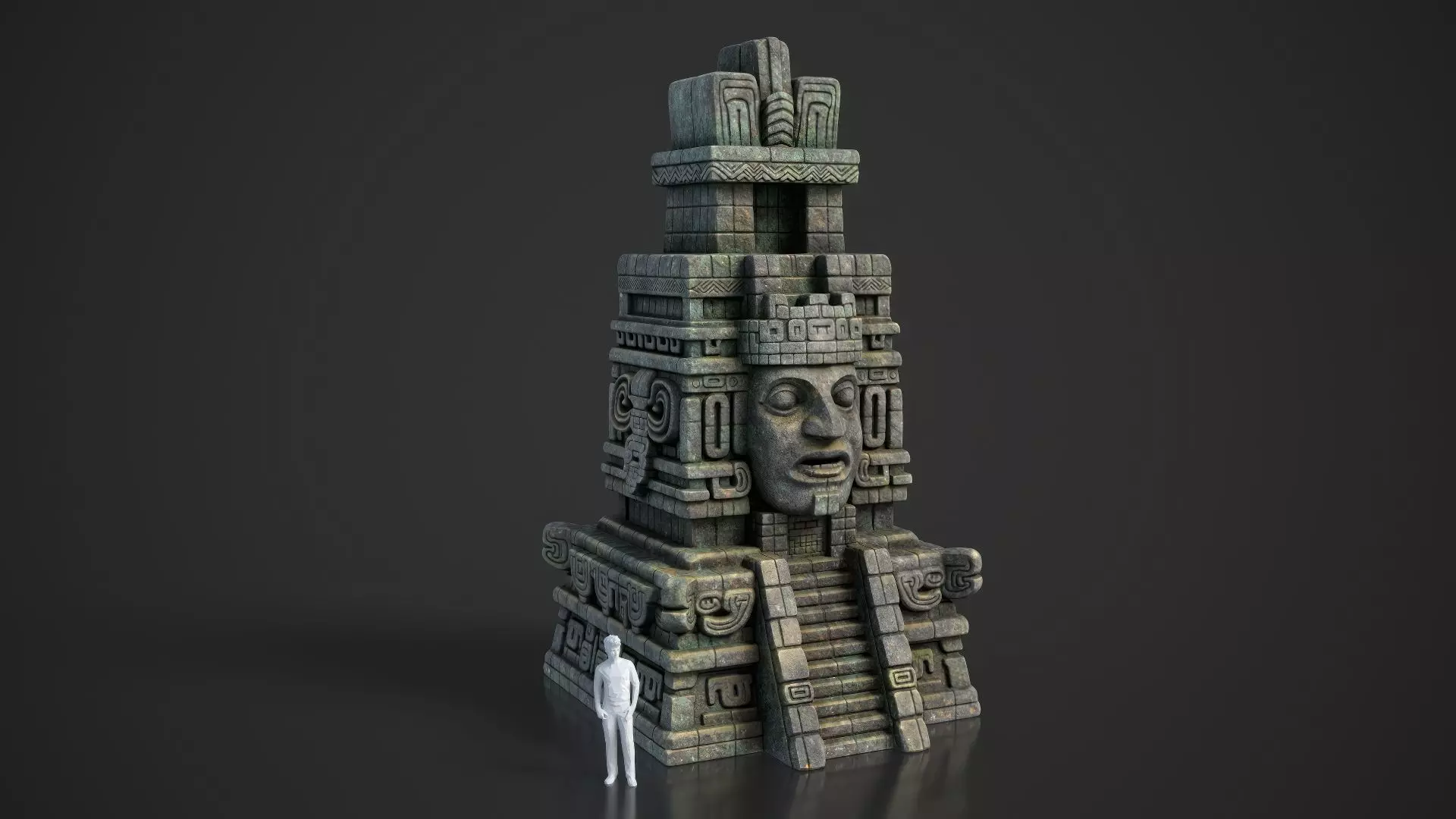 9 Ancient Mayan Temple Towers 3D Asset Pack 250814 Low-poly 3D model_14