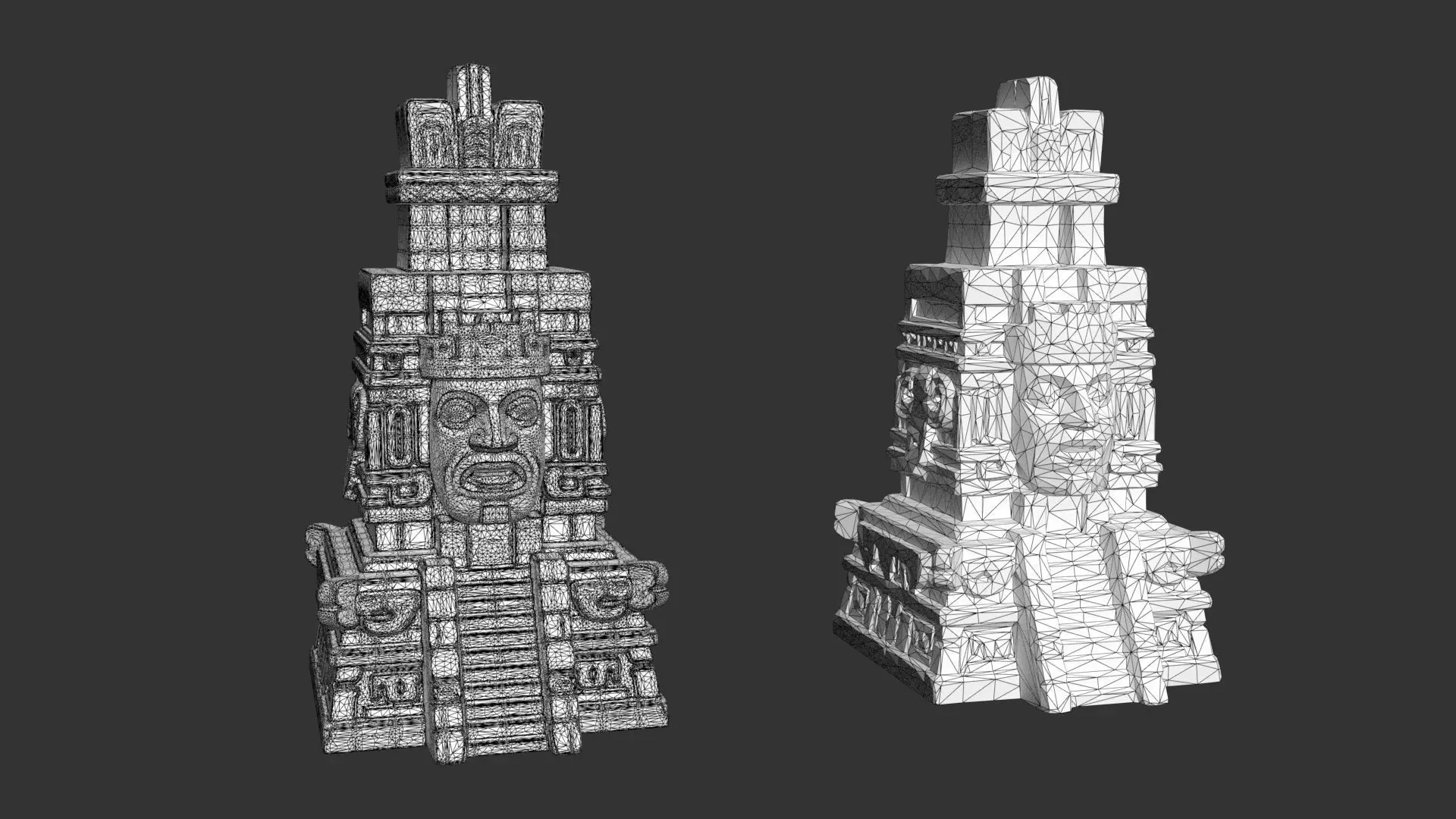 9 Ancient Mayan Temple Towers 3D Asset Pack 250814 Low-poly 3D model_26