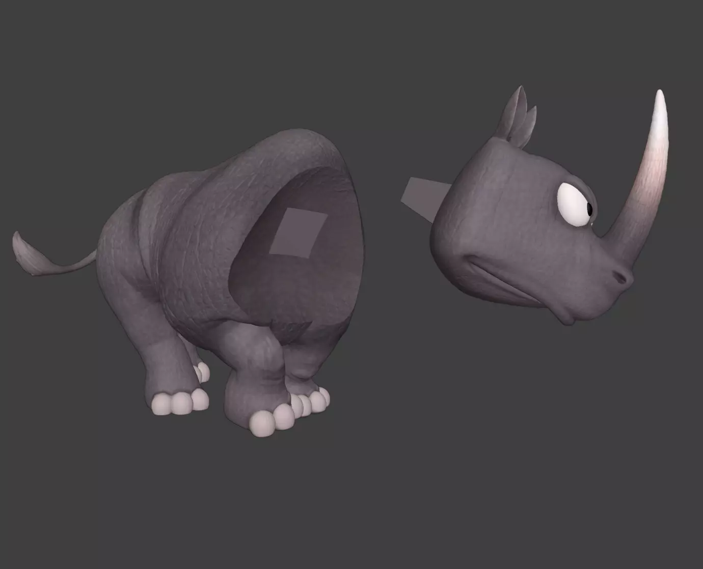 DKC Rambi color 3D print model_3