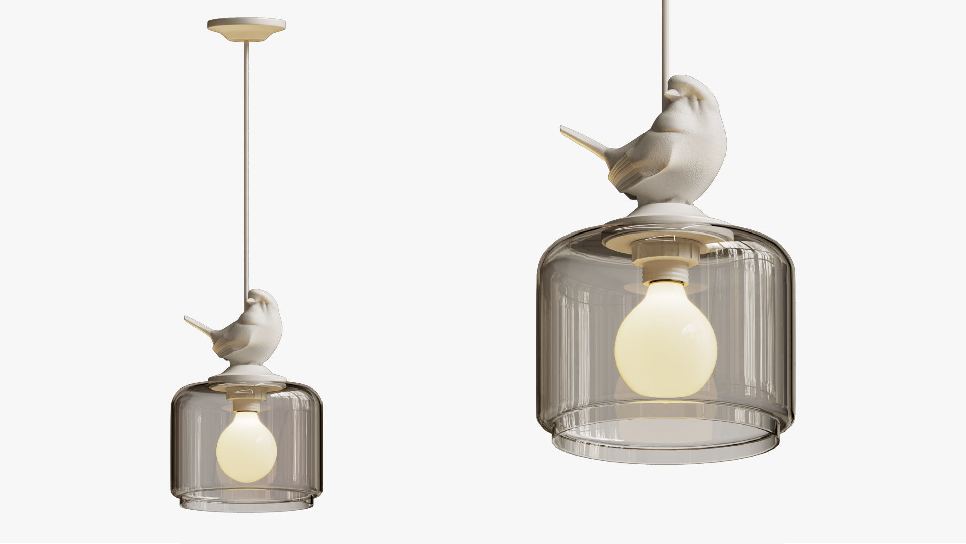 PROVENCE BIRD PENDANT 3D model_2