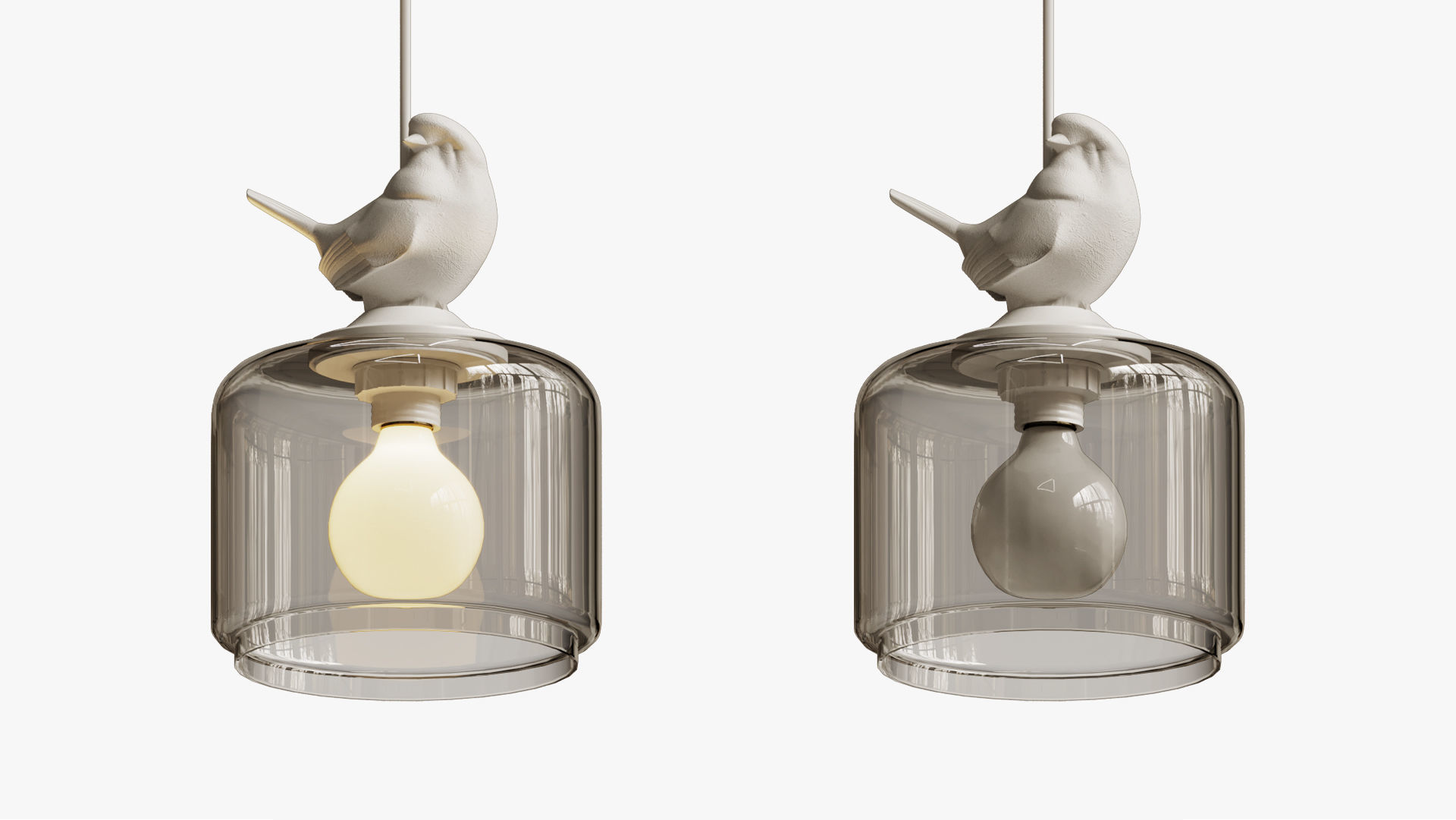 PROVENCE BIRD PENDANT 3D model_1