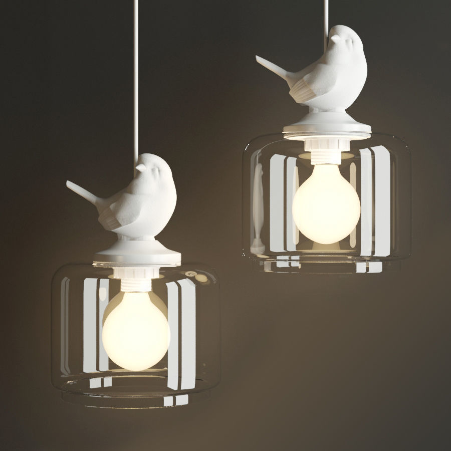 PROVENCE BIRD PENDANT 3D model_7