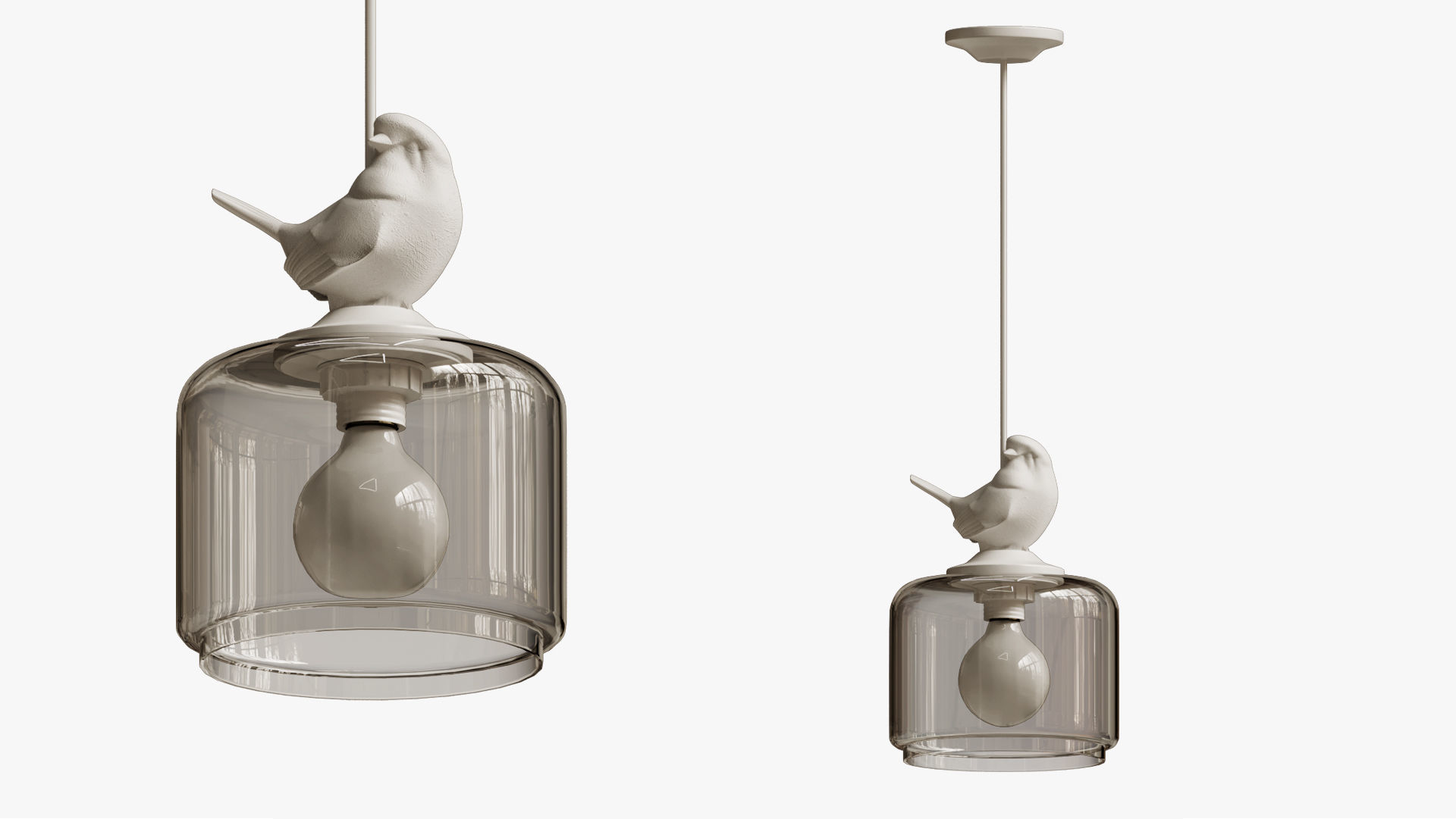 PROVENCE BIRD PENDANT 3D model_3