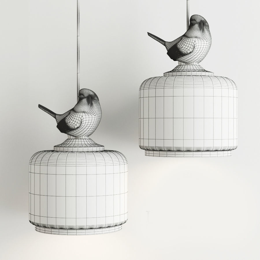 PROVENCE BIRD PENDANT 3D model_8