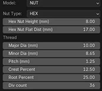 Steel Stained M10 Hex Nut with PBR 4K Textures 3D model_14