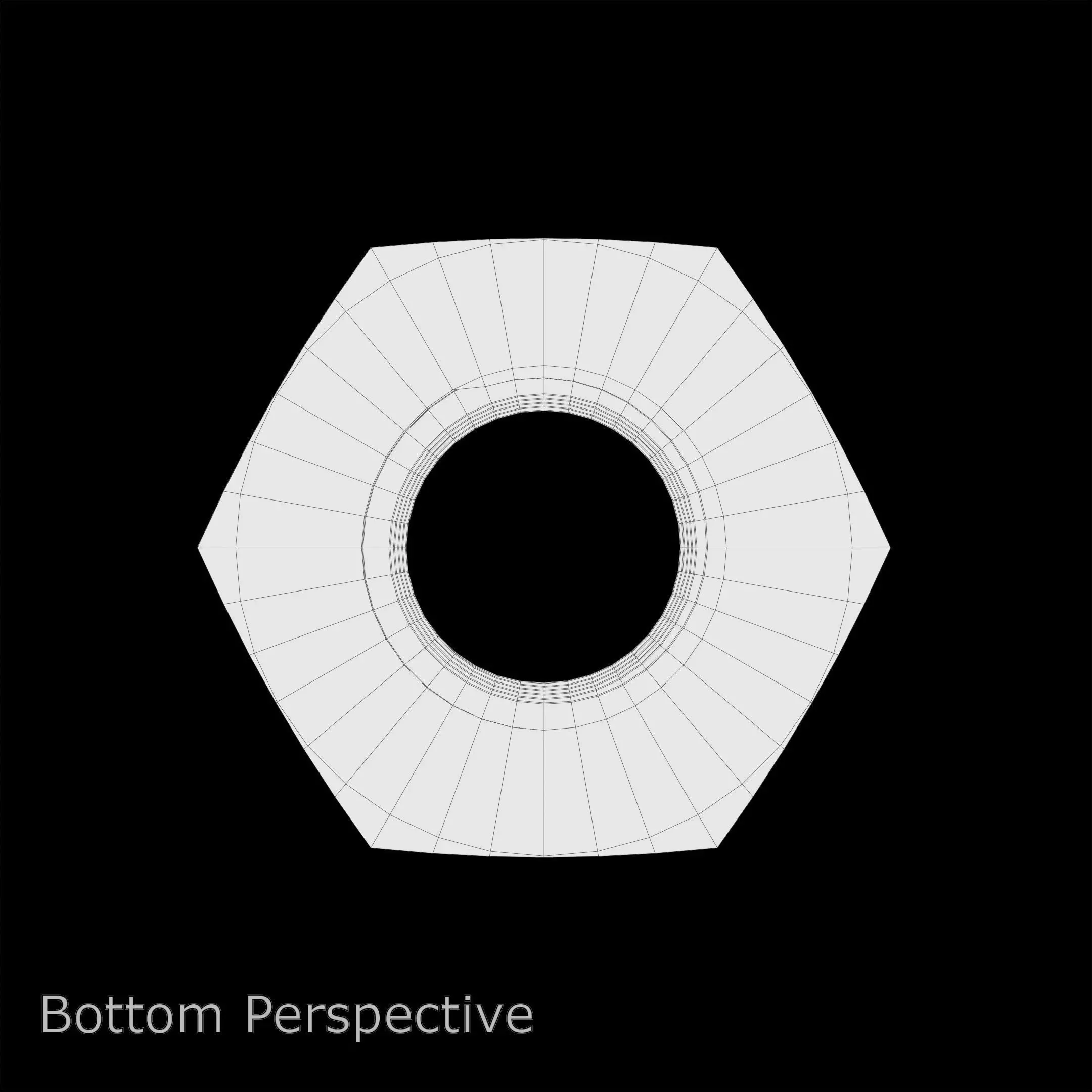 Steel Stained M10 Hex Nut with PBR 4K Textures 3D model_10