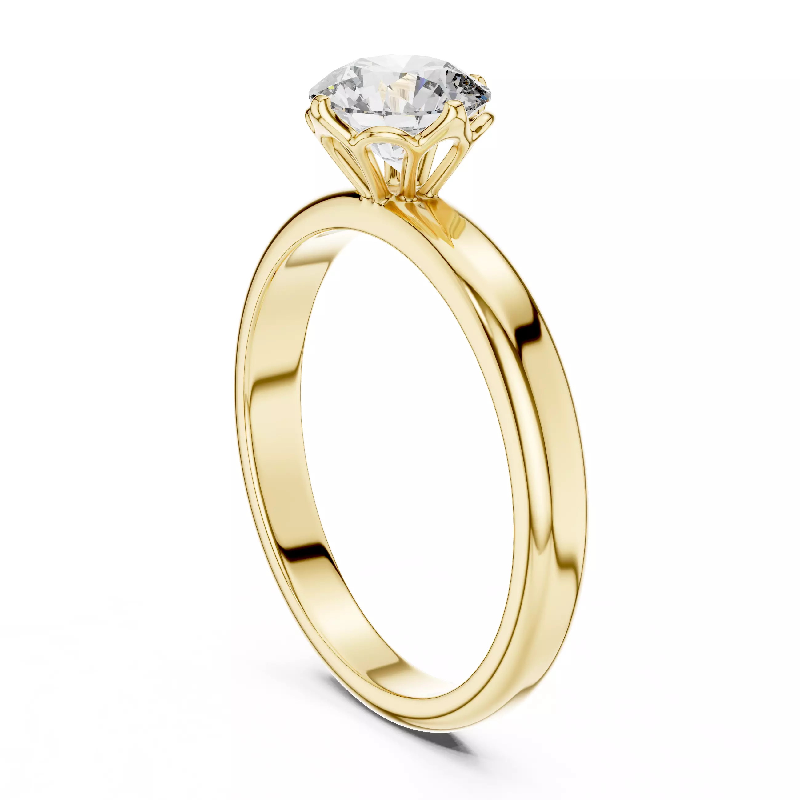 Solitaire Ring 3dm stl renders animation videos details 3D print model_12