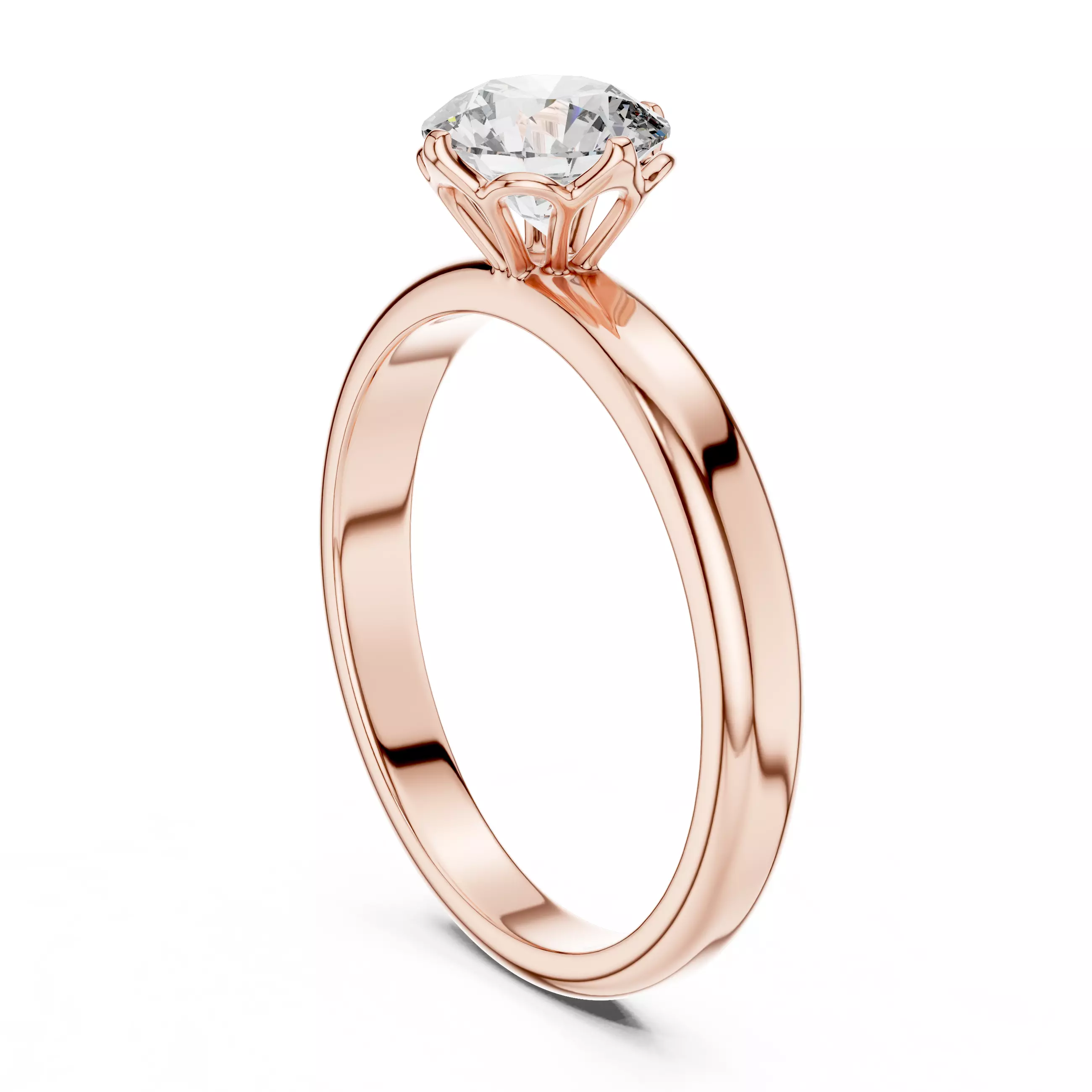 Solitaire Ring 3dm stl renders animation videos details 3D print model_5