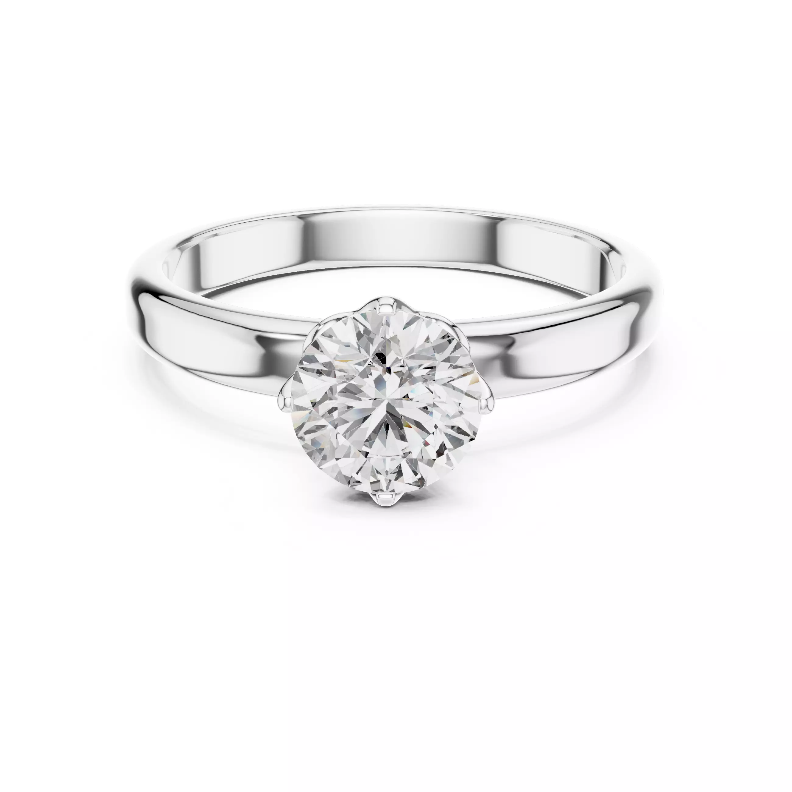 Solitaire Ring 3dm stl renders animation videos details 3D print model_8