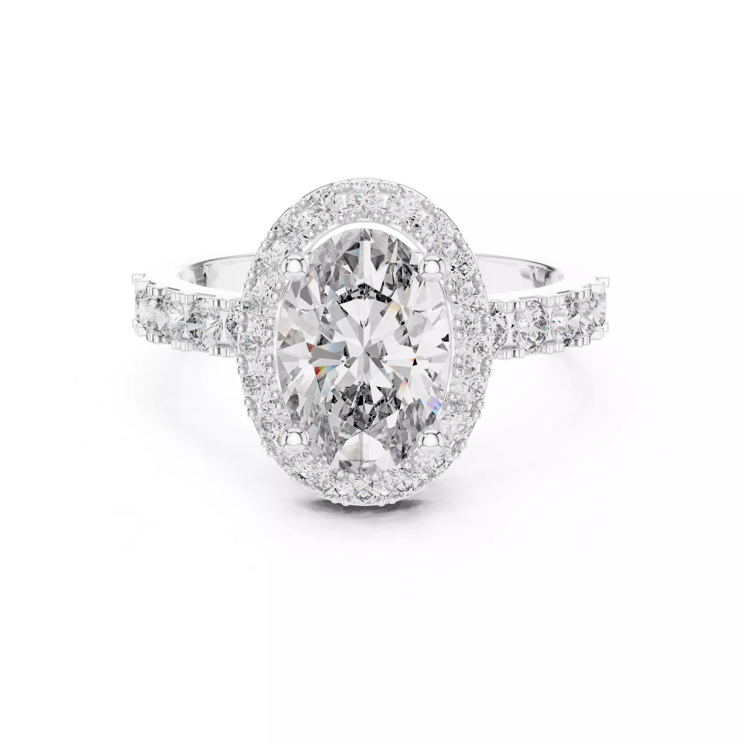 Halo Solitaire Ring 3dm stl renders animation videos details 3D print model_8