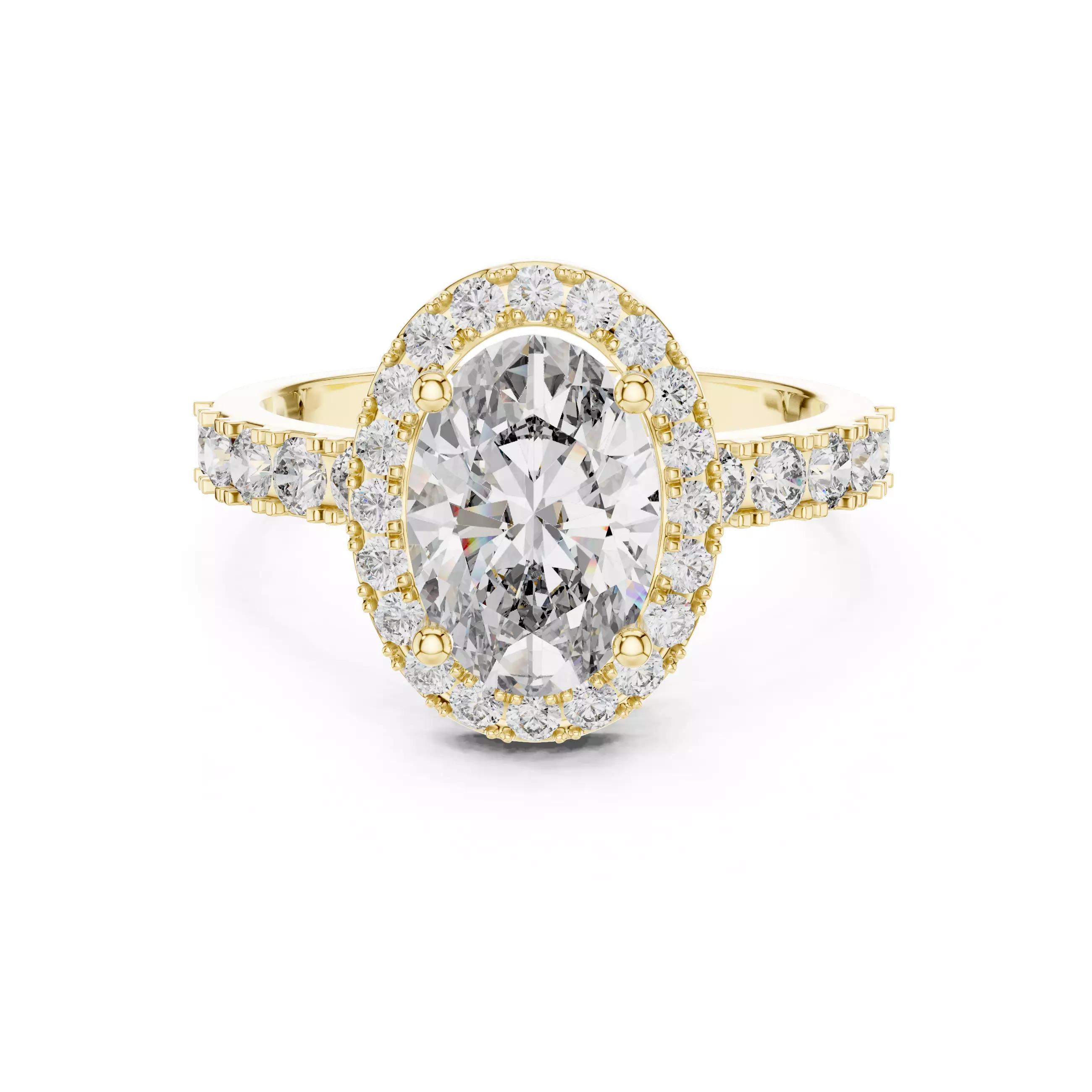 Halo Solitaire Ring 3dm stl renders animation videos details 3D print model_1