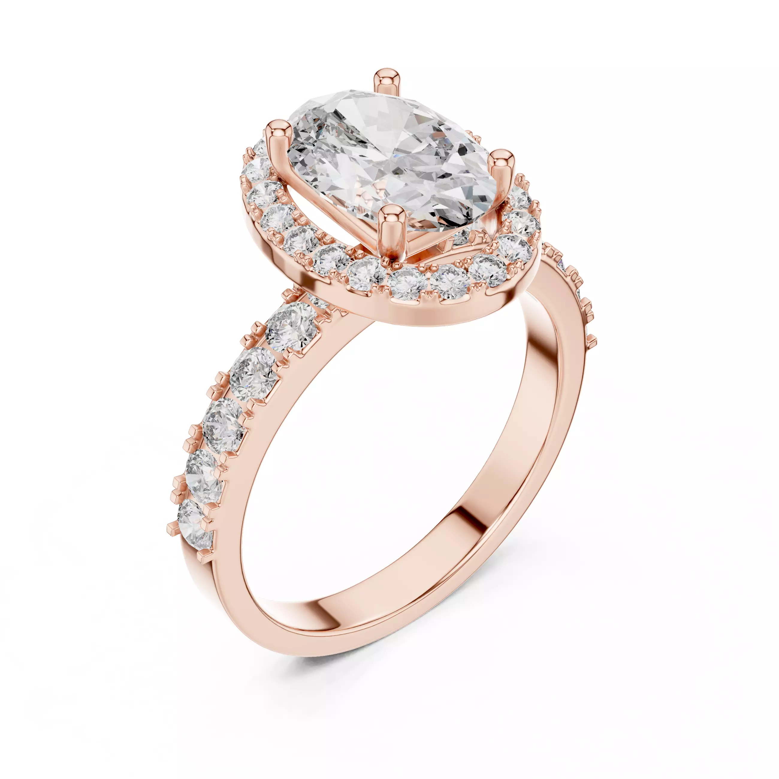 Halo Solitaire Ring 3dm stl renders animation videos details 3D print model_4