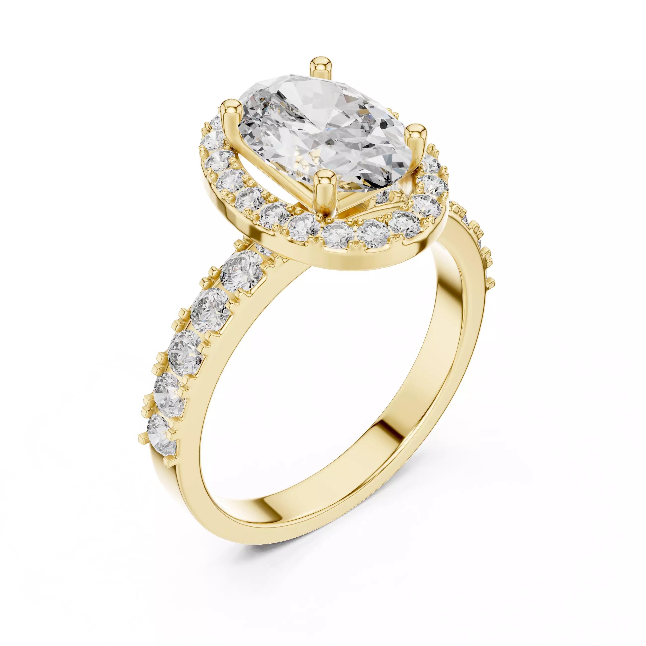 Halo Solitaire Ring 3dm stl renders animation videos details 3D print model_11