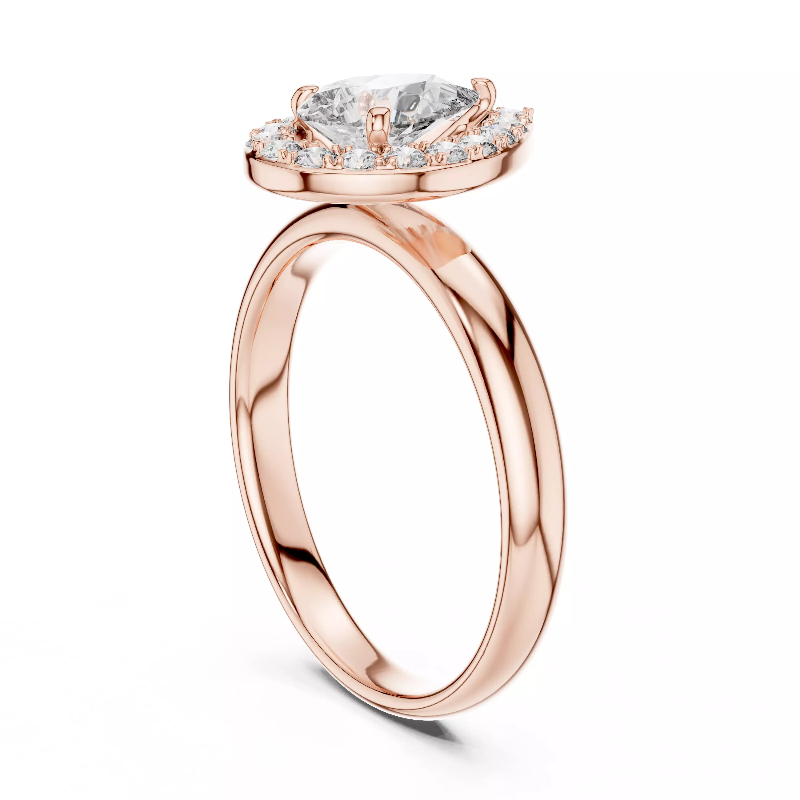 Halo Solitaire Ring 3dm stl renders animation videos details 3D print model_5