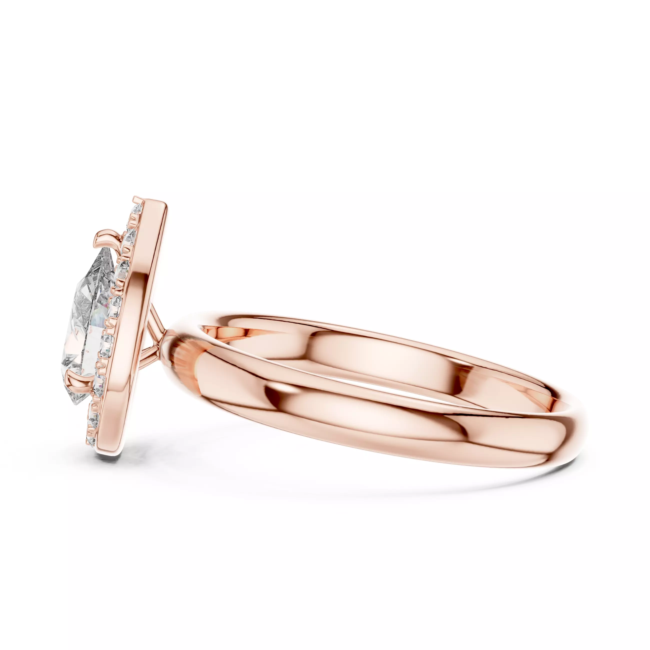 Halo Solitaire Ring 3dm stl renders animation videos details 3D print model_10