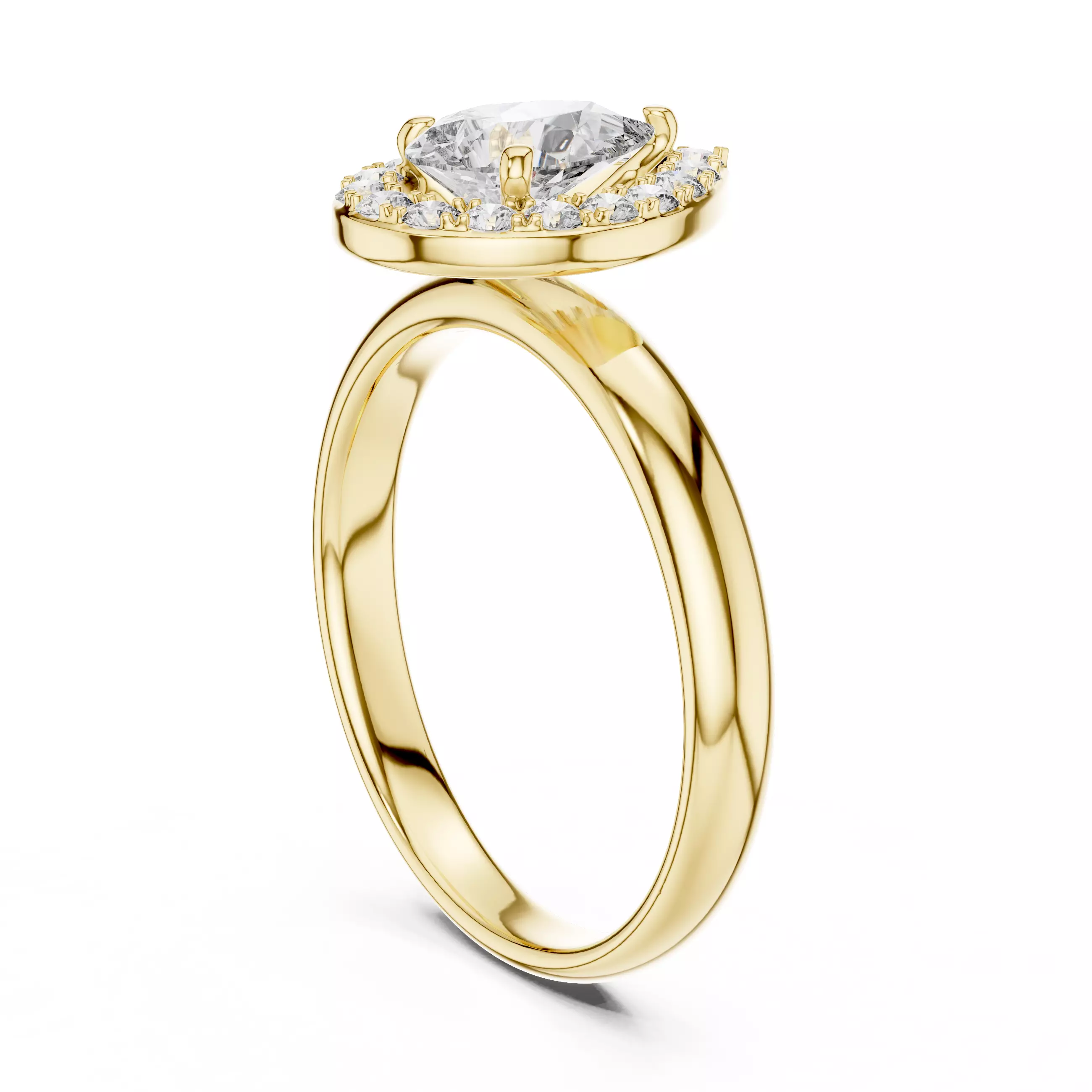 Halo Solitaire Ring 3dm stl renders animation videos details 3D print model_12