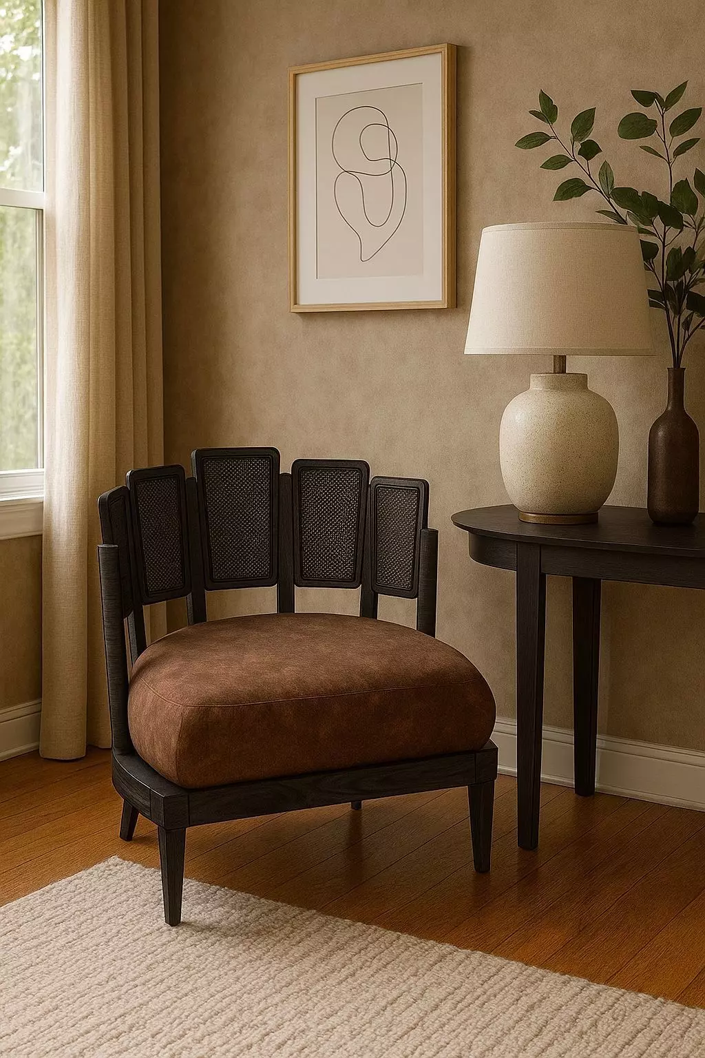 Armchair Barrel Rattan 3D model