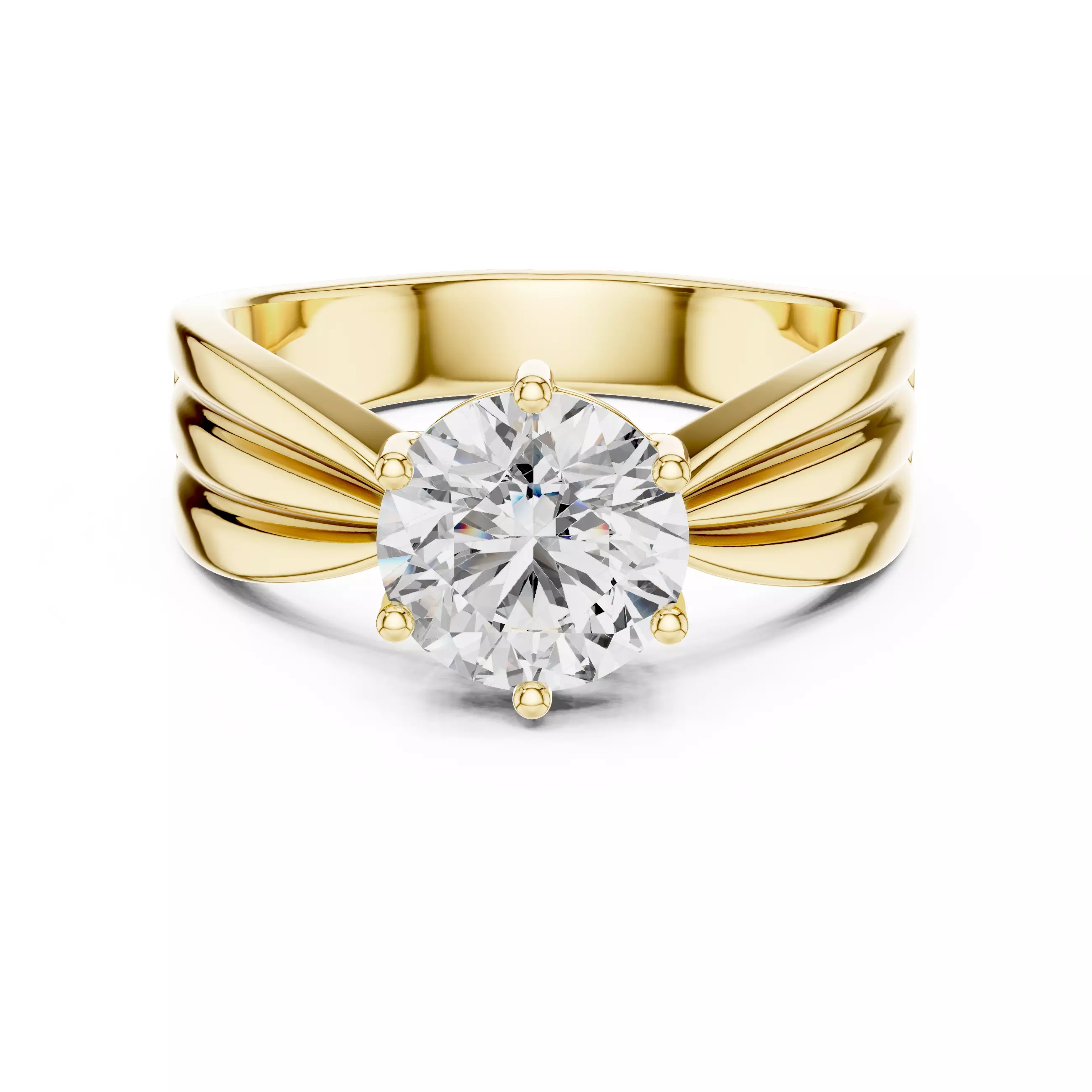 Mono Solitaire Ring 3dm stl renders animation videos details 3D print model_2