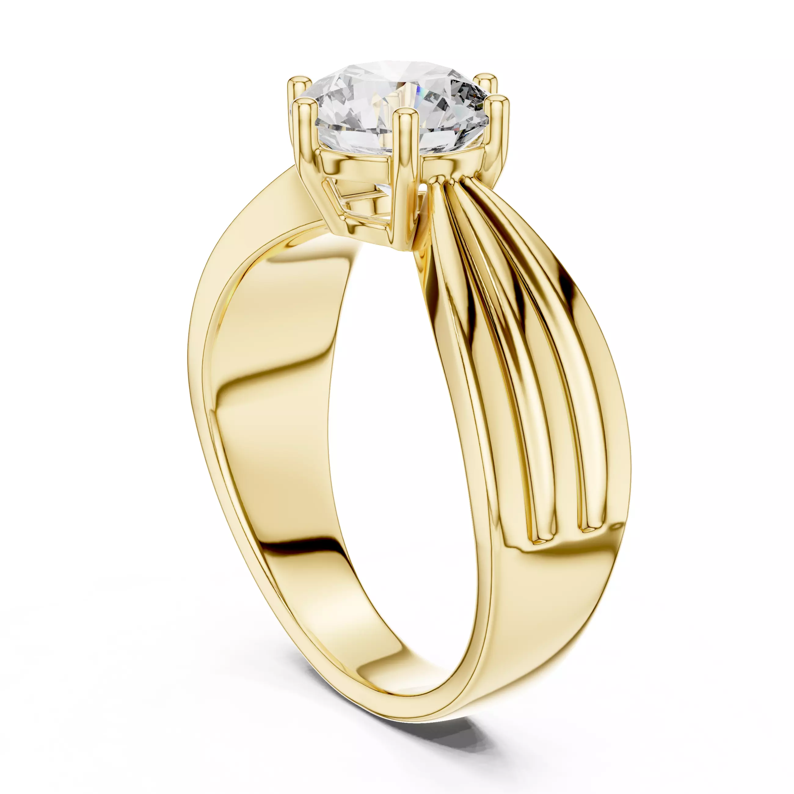 Mono Solitaire Ring 3dm stl renders animation videos details 3D print model_12