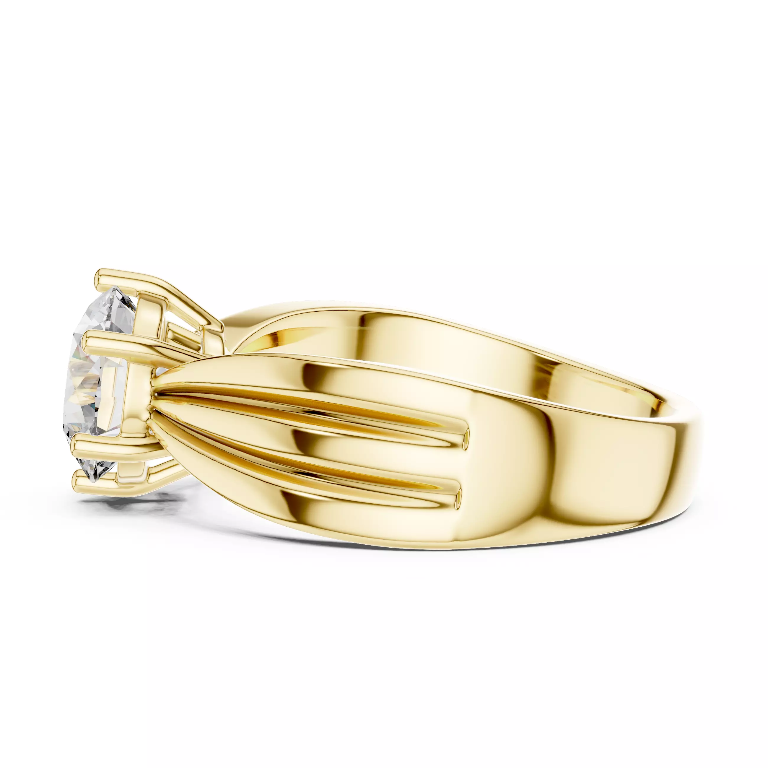 Mono Solitaire Ring 3dm stl renders animation videos details 3D print model_6