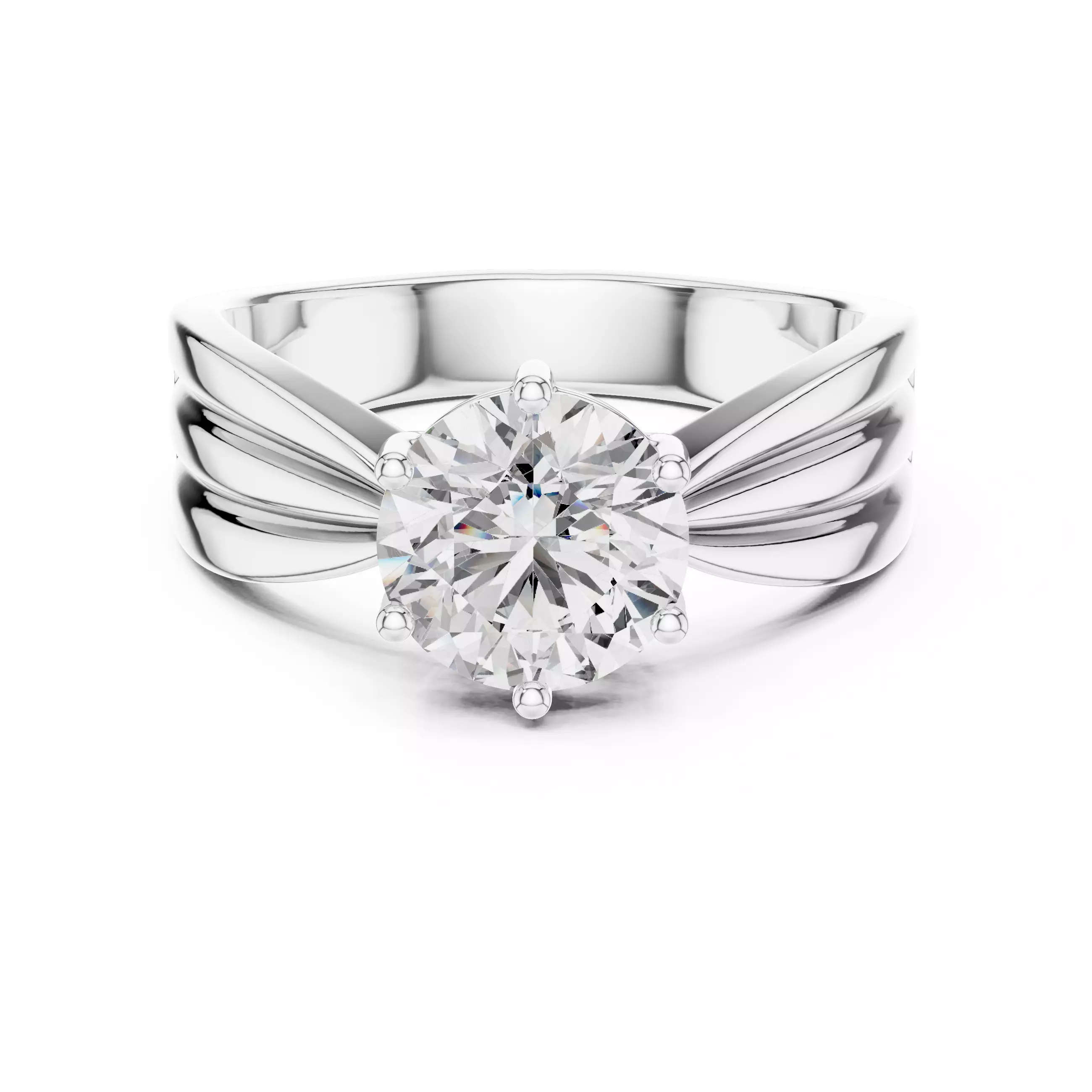 Mono Solitaire Ring 3dm stl renders animation videos details 3D print model_8