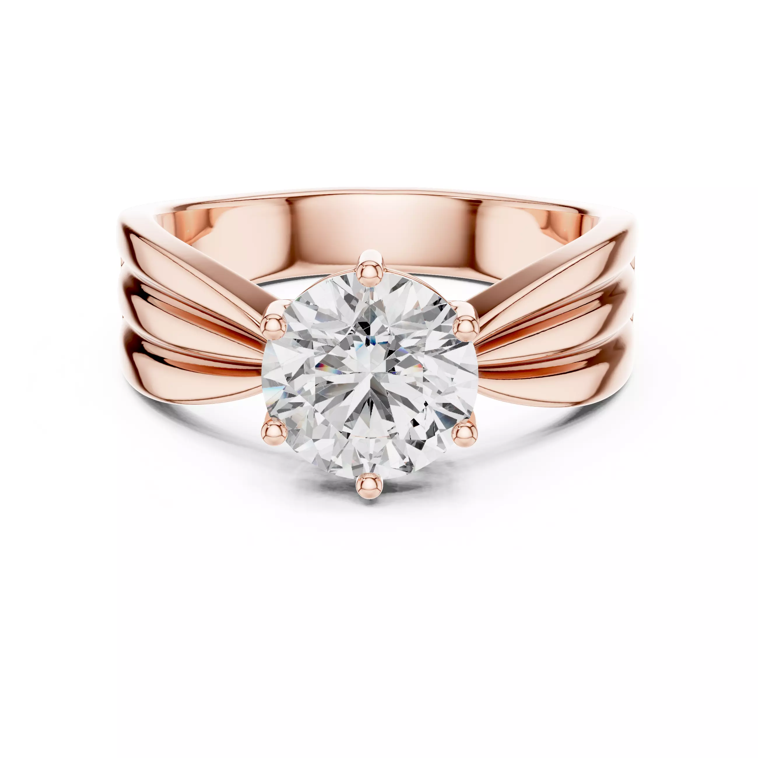 Mono Solitaire Ring 3dm stl renders animation videos details 3D print model_0