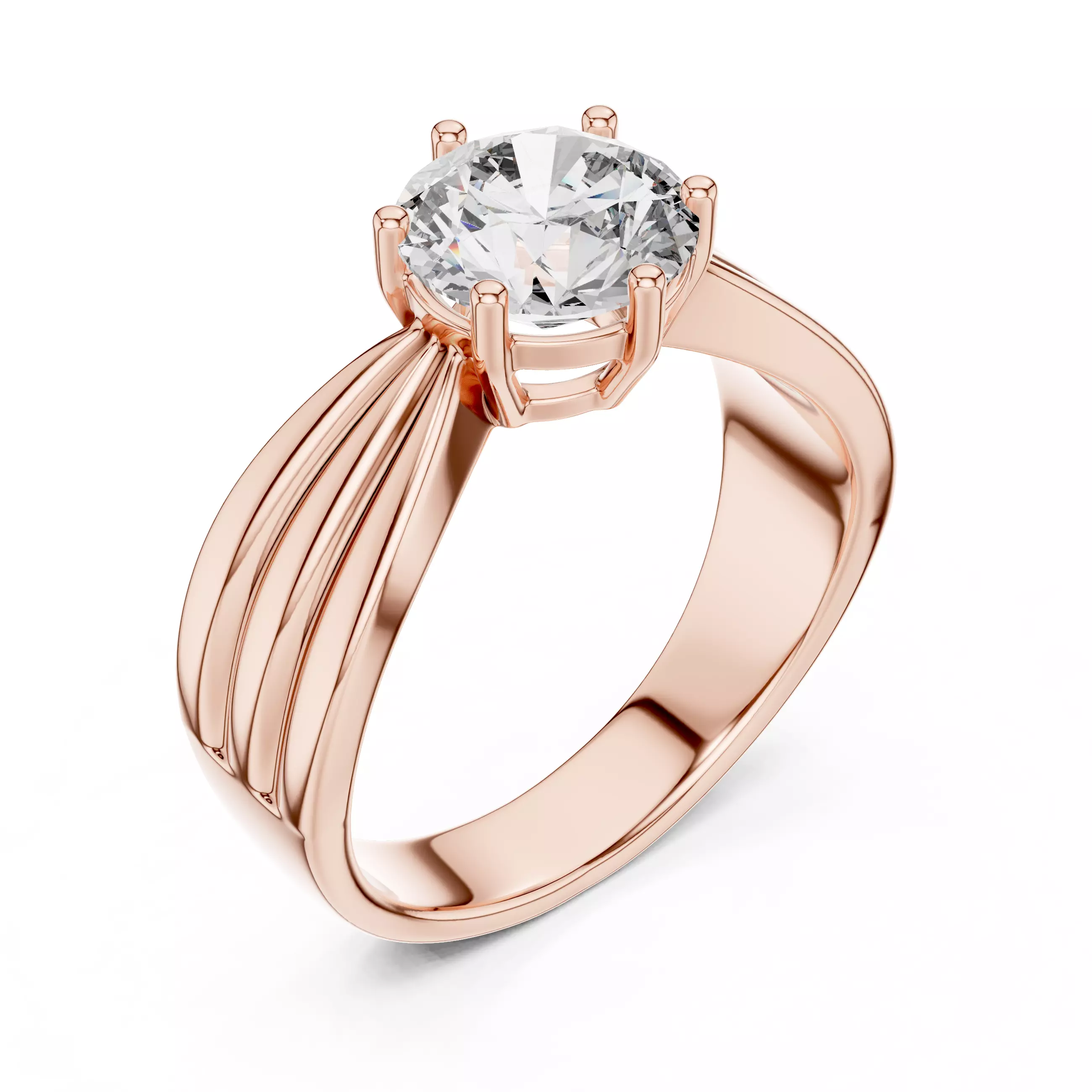 Mono Solitaire Ring 3dm stl renders animation videos details 3D print model_4