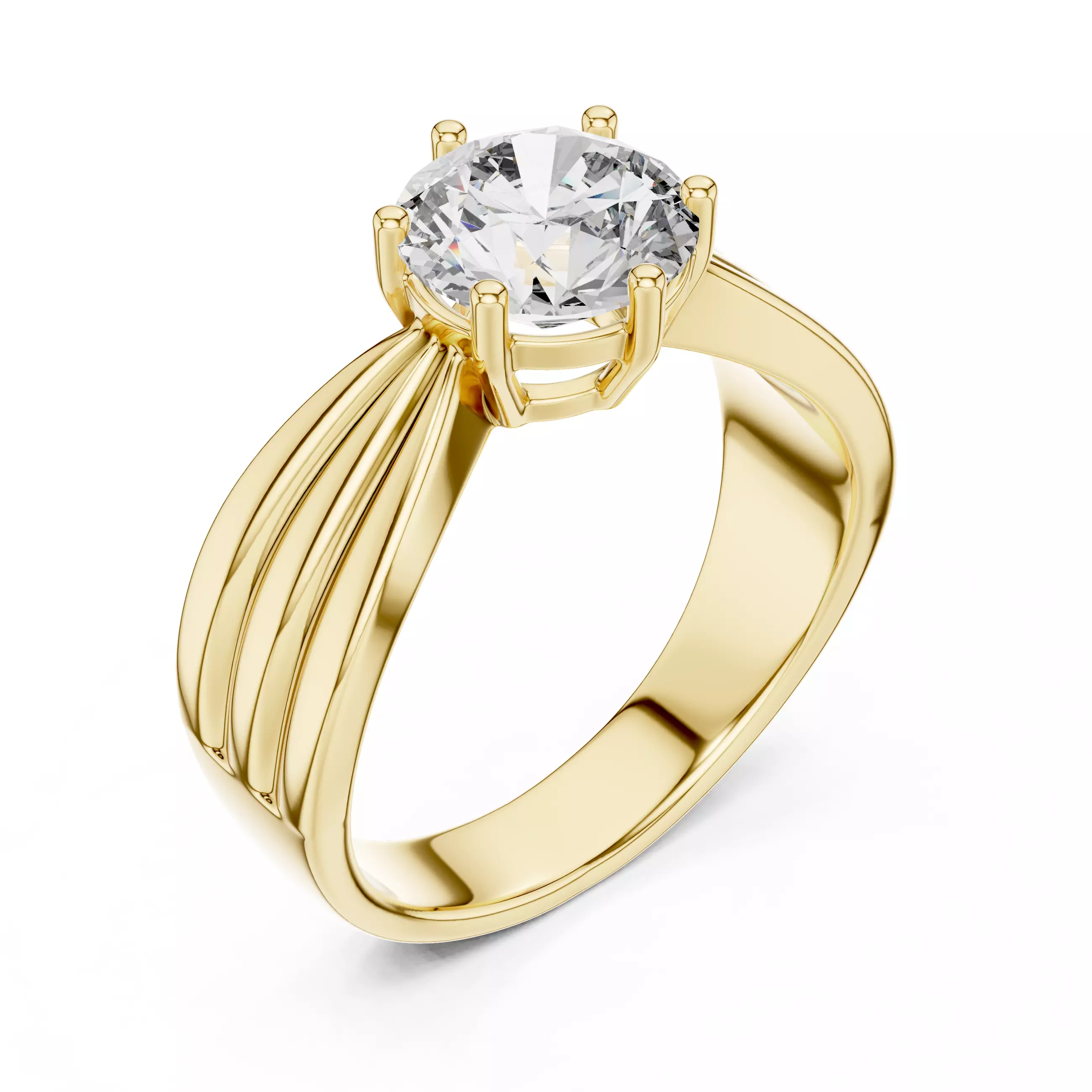 Mono Solitaire Ring 3dm stl renders animation videos details 3D print model_11