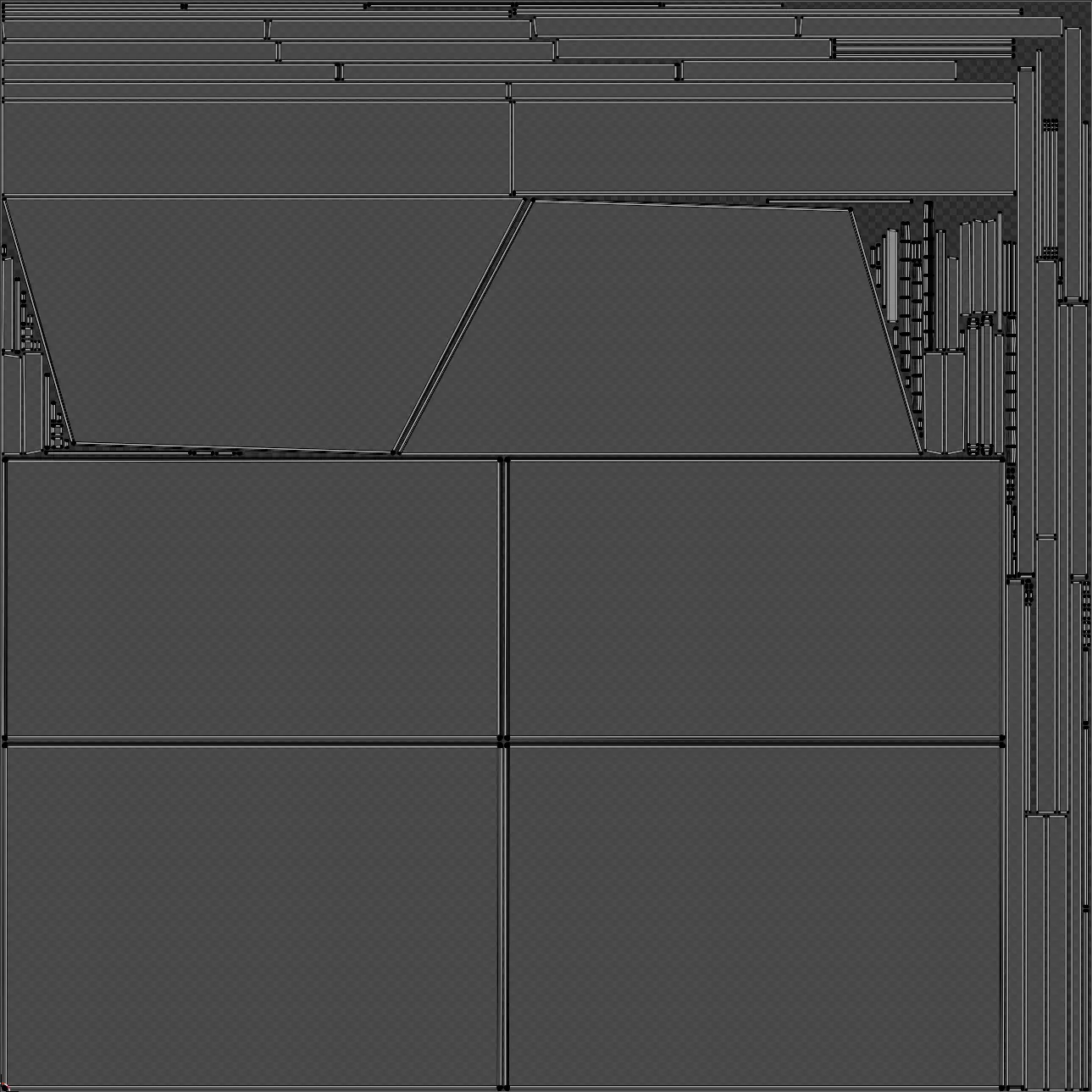 Tilting Shoe Cabinet - Variant 1 of 33 - Black - Matte Low-poly 3D model_9