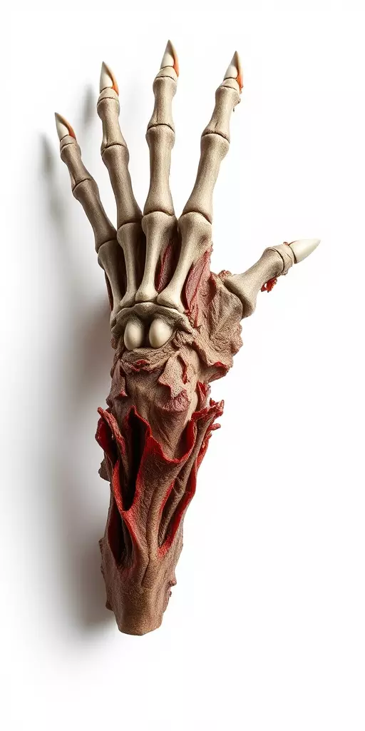 Fantasy Skeletal Claw Hand model pack Low-poly 3D model_3