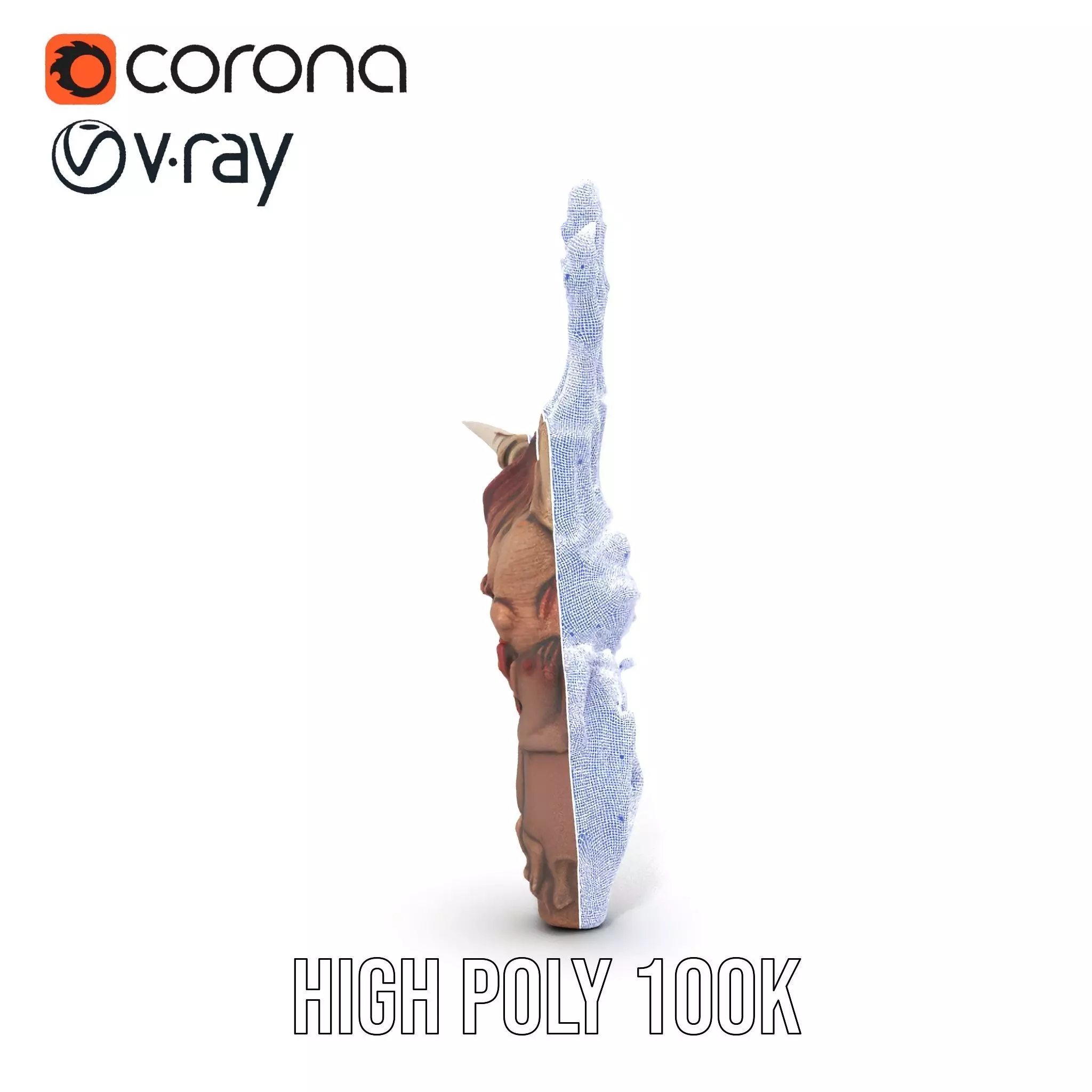 Fantasy Skeletal Claw Hand model pack Low-poly 3D model_24