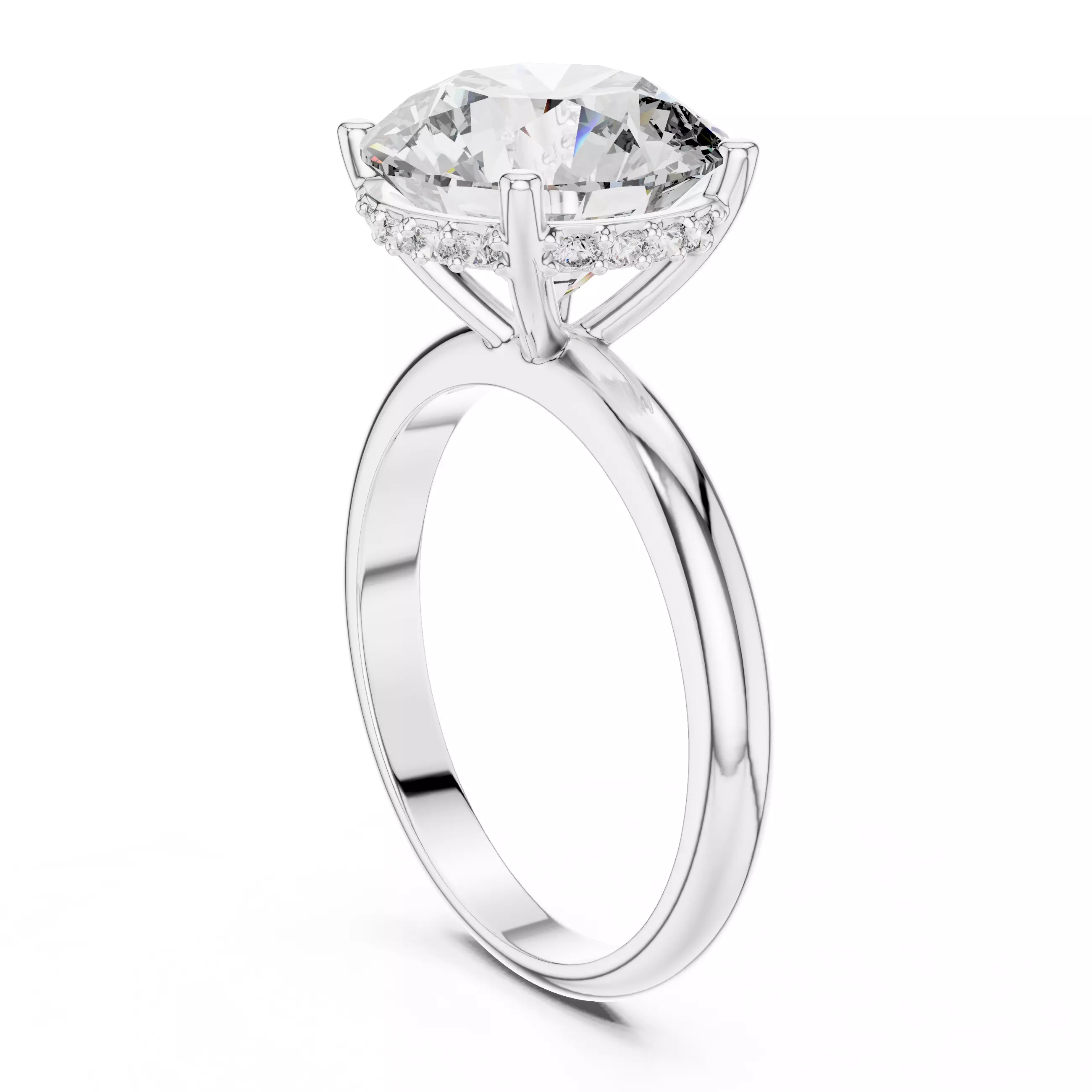 Mono Solitaire Ring 3dm stl renders animation videos details 3D print model_3