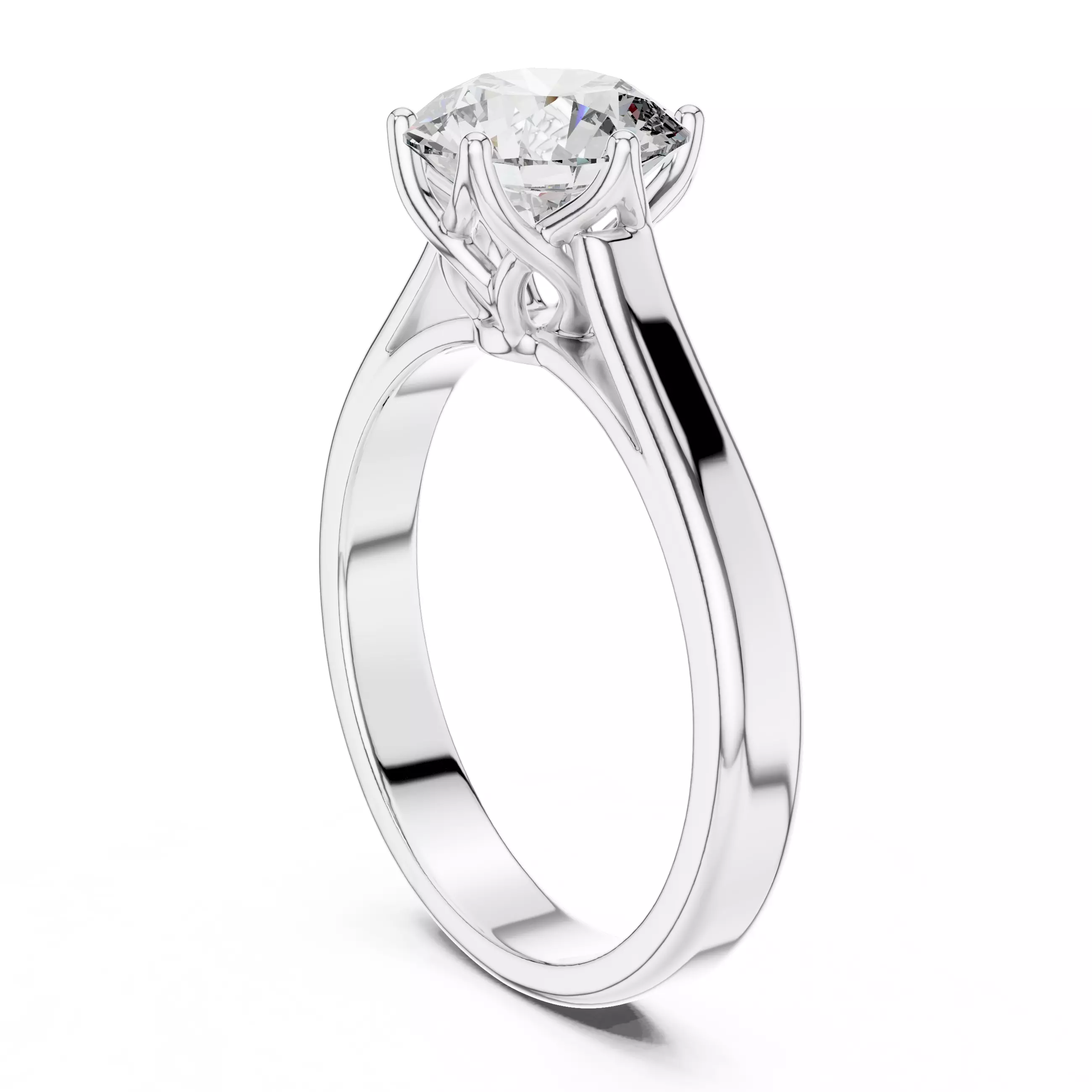 Mono Solitaire Ring 3dm stl renders animation videos details 3D print model_3