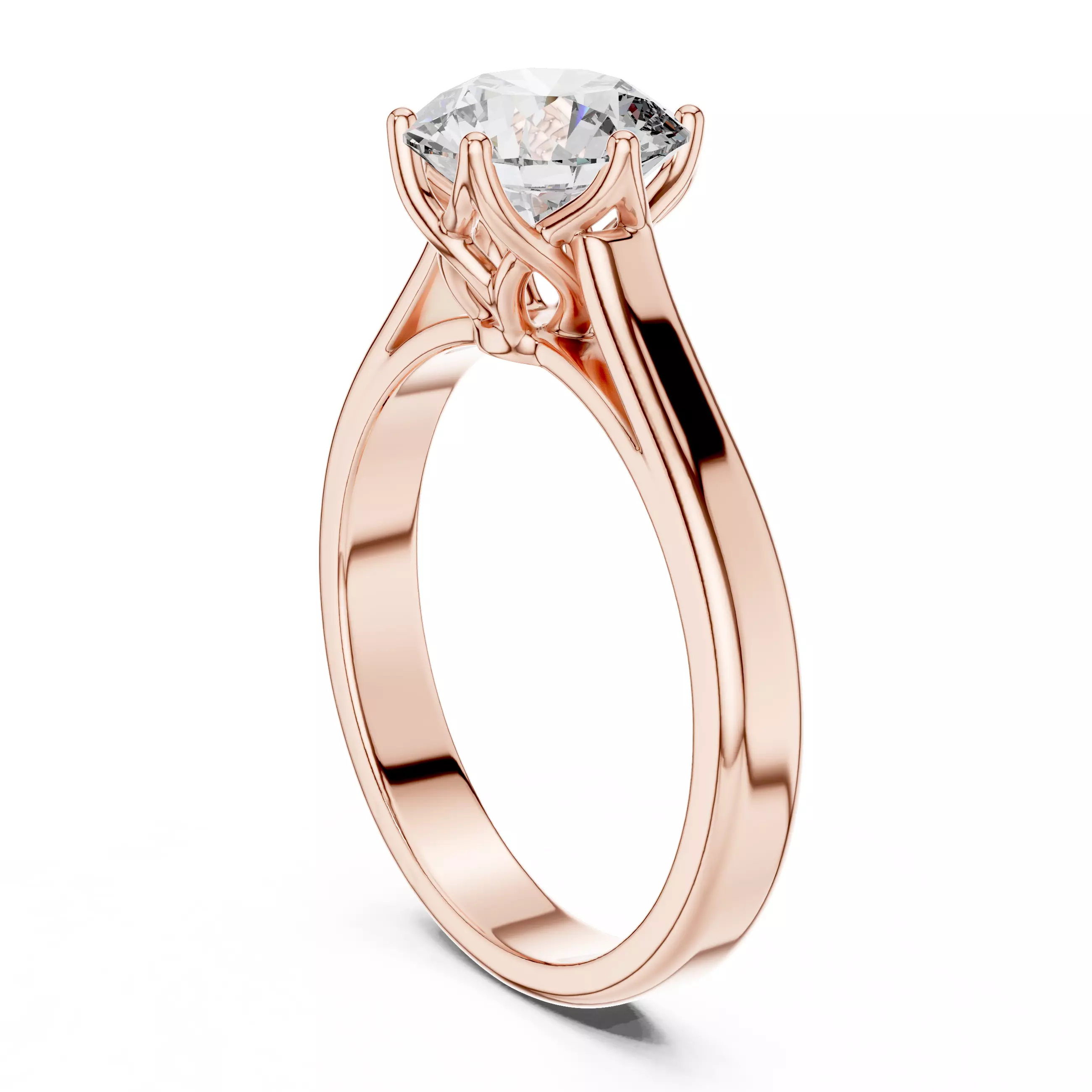 Mono Solitaire Ring 3dm stl renders animation videos details 3D print model_5