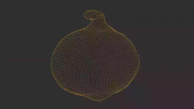 Photorealistic 3D scan of onion Low-poly 3D model 4