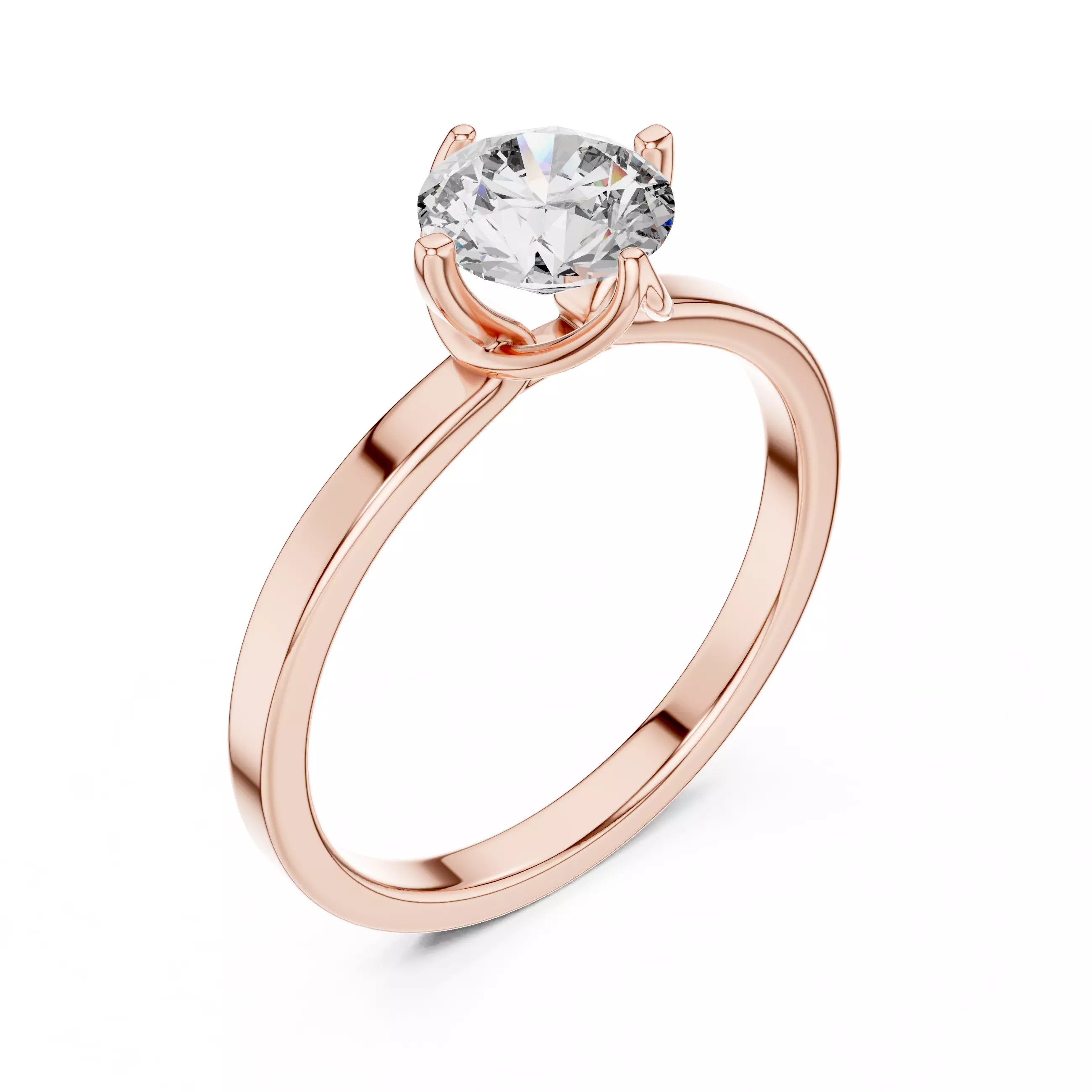 Mono Solitaire Ring 3dm stl renders animation videos details 3D print model_4