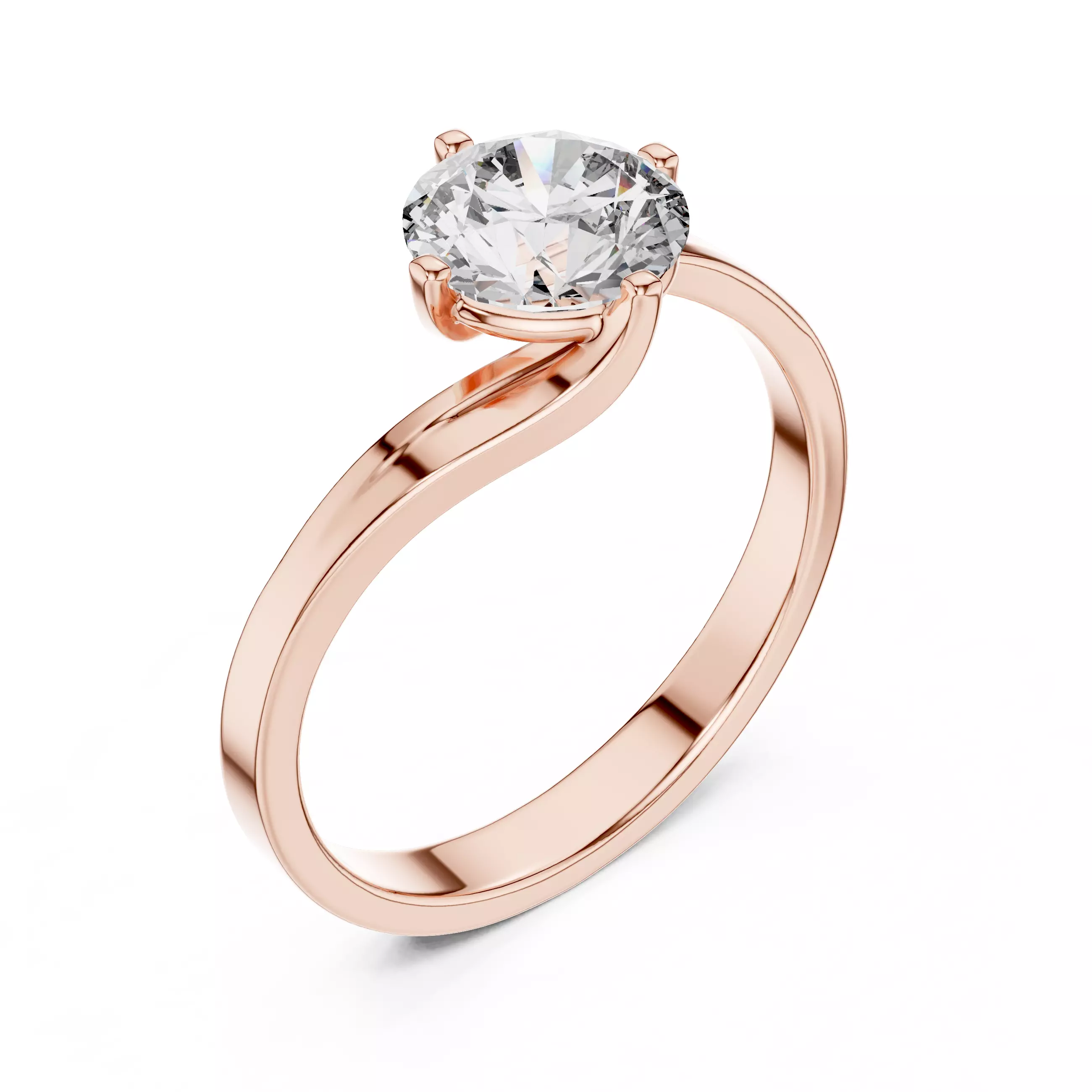 Mono Solitaire Ring 3dm stl renders animation videos details 3D print model_4