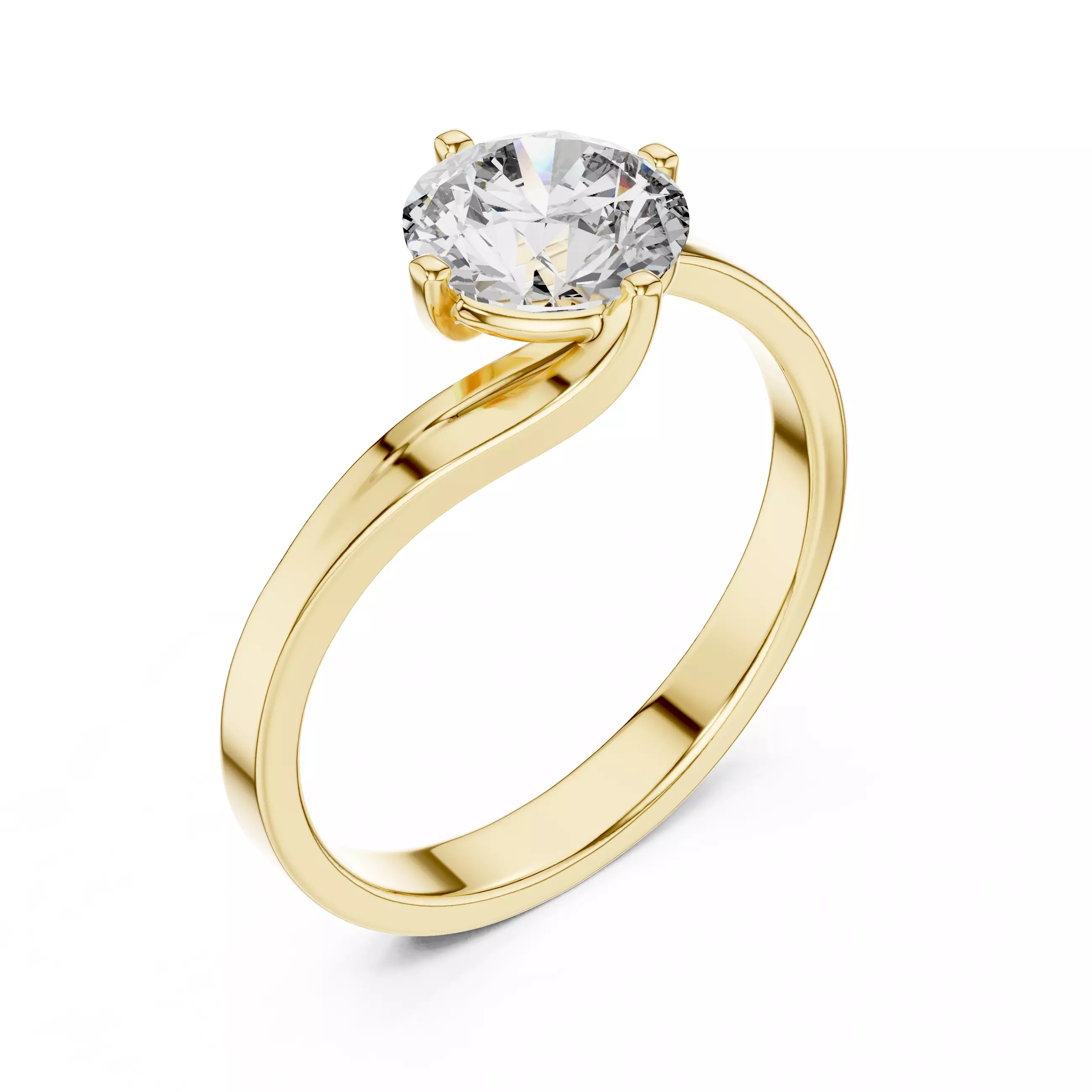 Mono Solitaire Ring 3dm stl renders animation videos details 3D print model_11