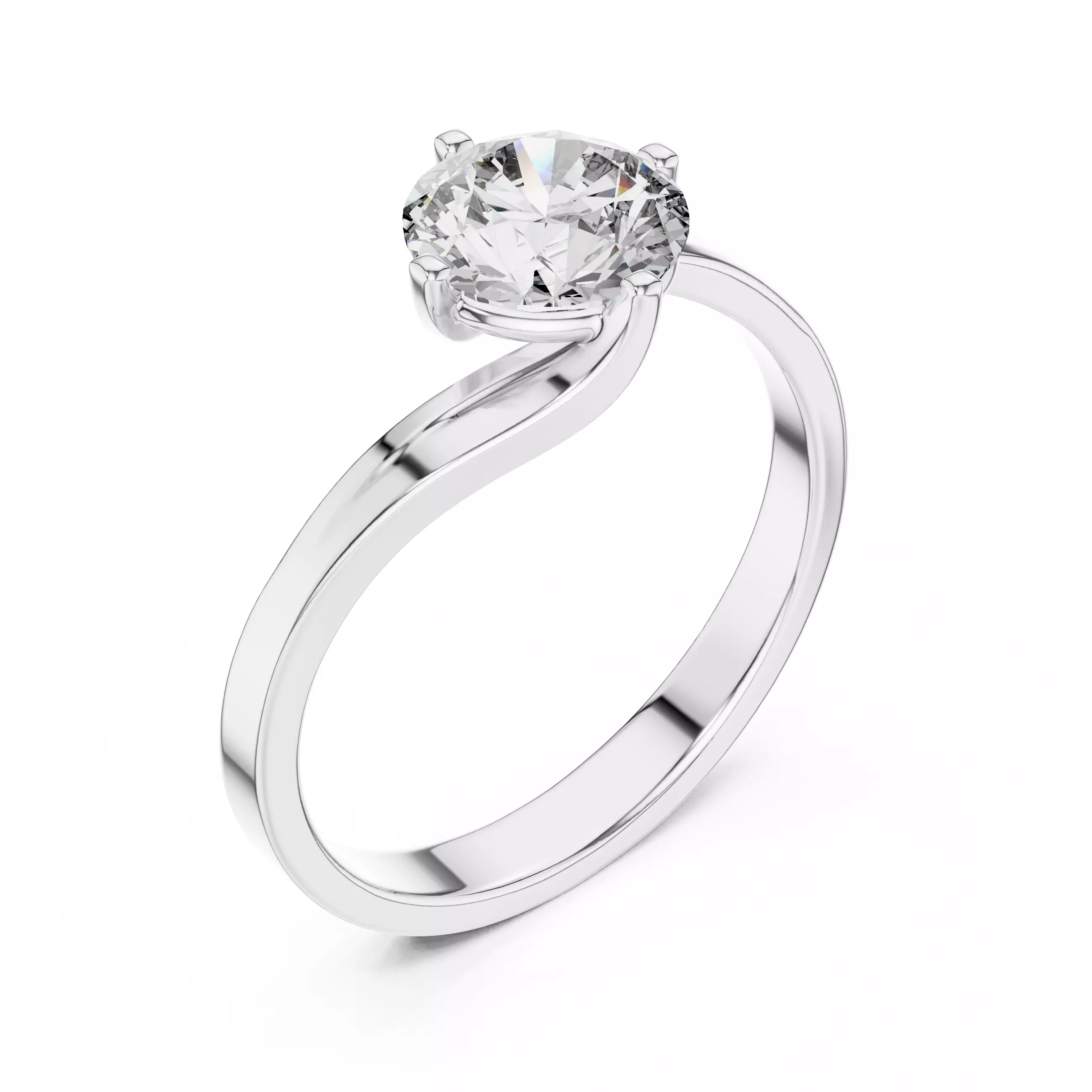 Mono Solitaire Ring 3dm stl renders animation videos details 3D print model_13