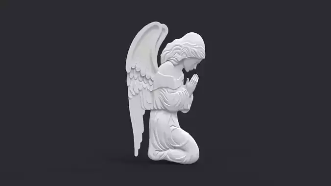 Praying Angel 3D print model