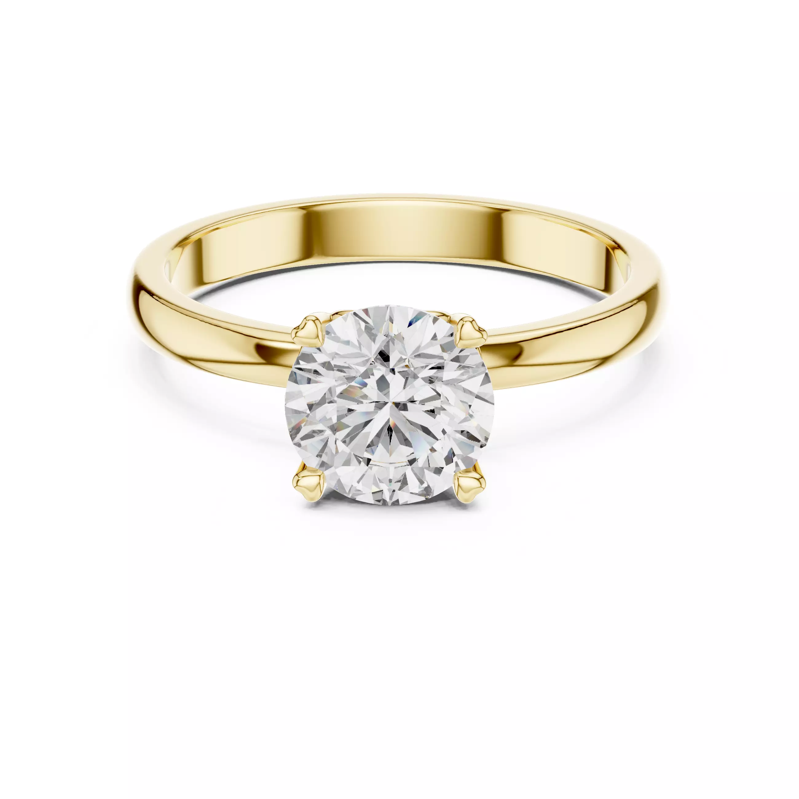 Mono Solitaire Ring 3dm stl renders animation videos details 3D print model_1