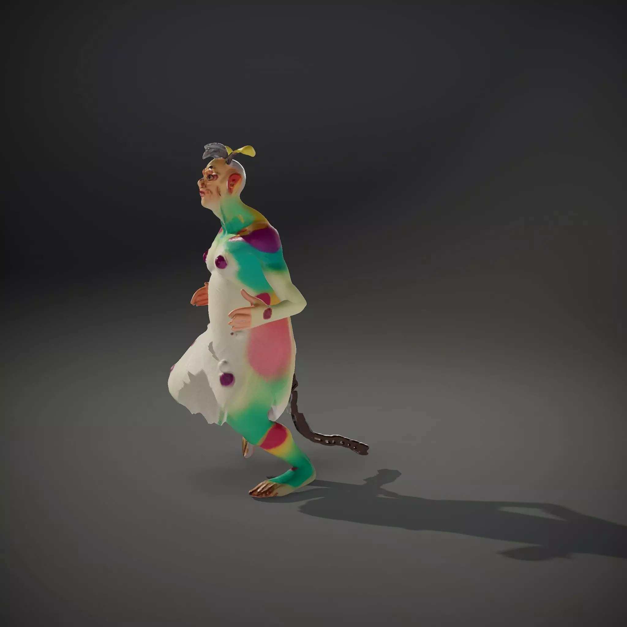 Colorful Fantasy Creature Model Pack Low-poly 3D model_34