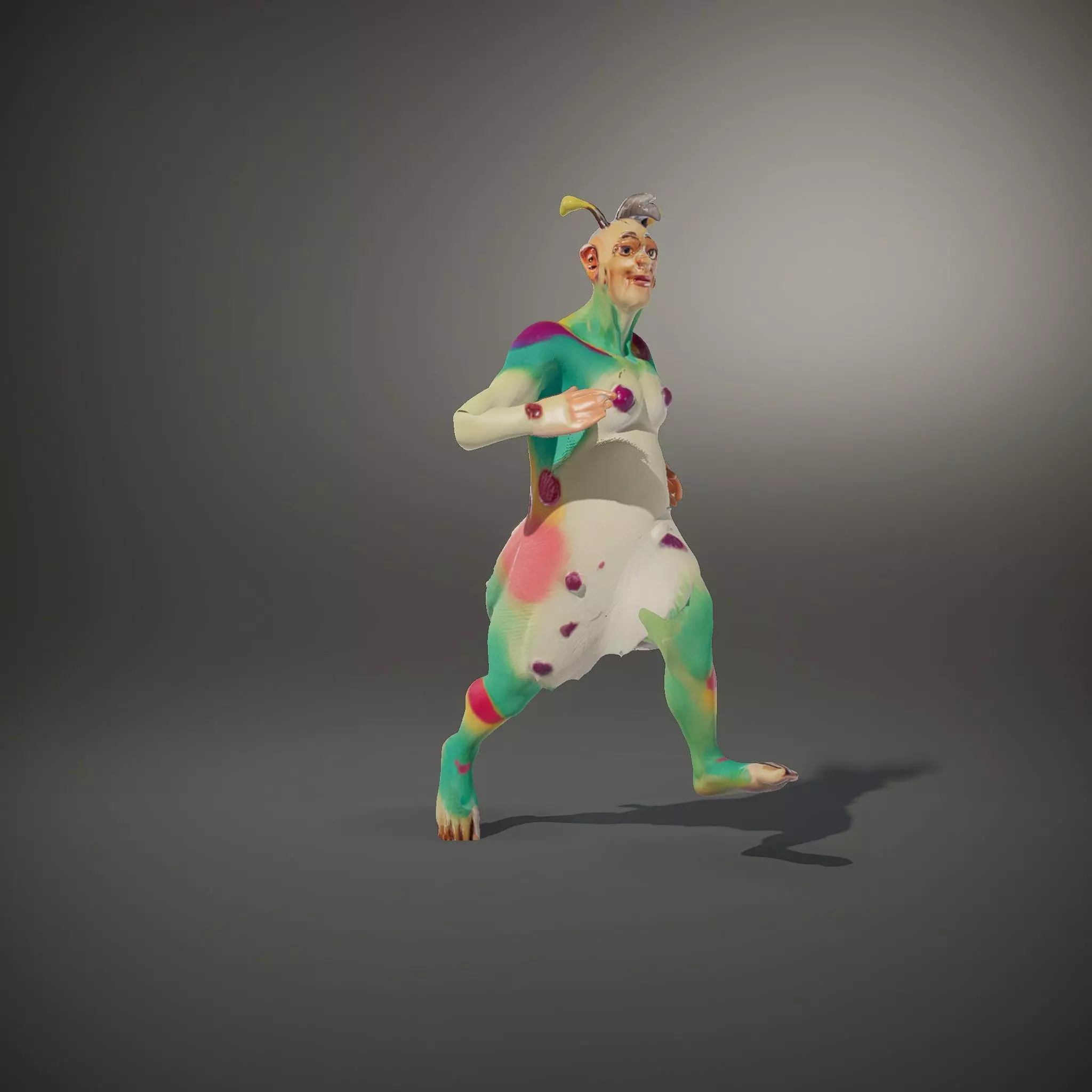 Colorful Fantasy Creature Model Pack Low-poly 3D model_35