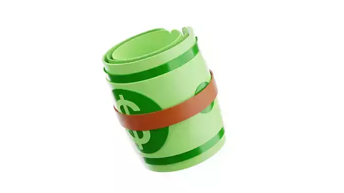 Money Roll 3D Illustration