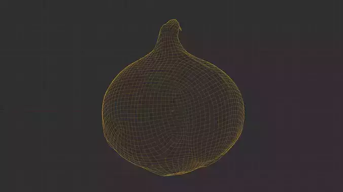 Photorealistic 3D scan of onion Low-poly 3D model 4