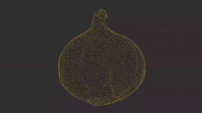 Photorealistic 3D scan of onion Low-poly 3D model 5
